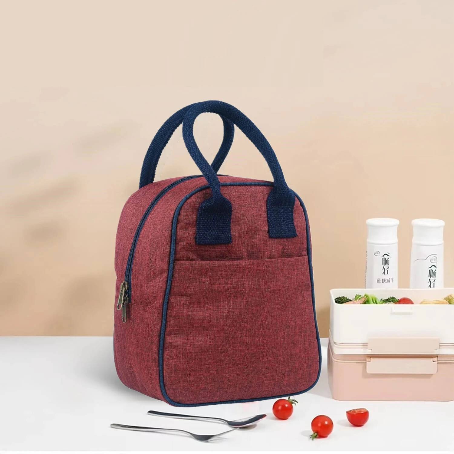 ALWAFLI Insulated Lunch/Tiffin Bag Travel Storage Hot & Cold Lunch Box for Office/School