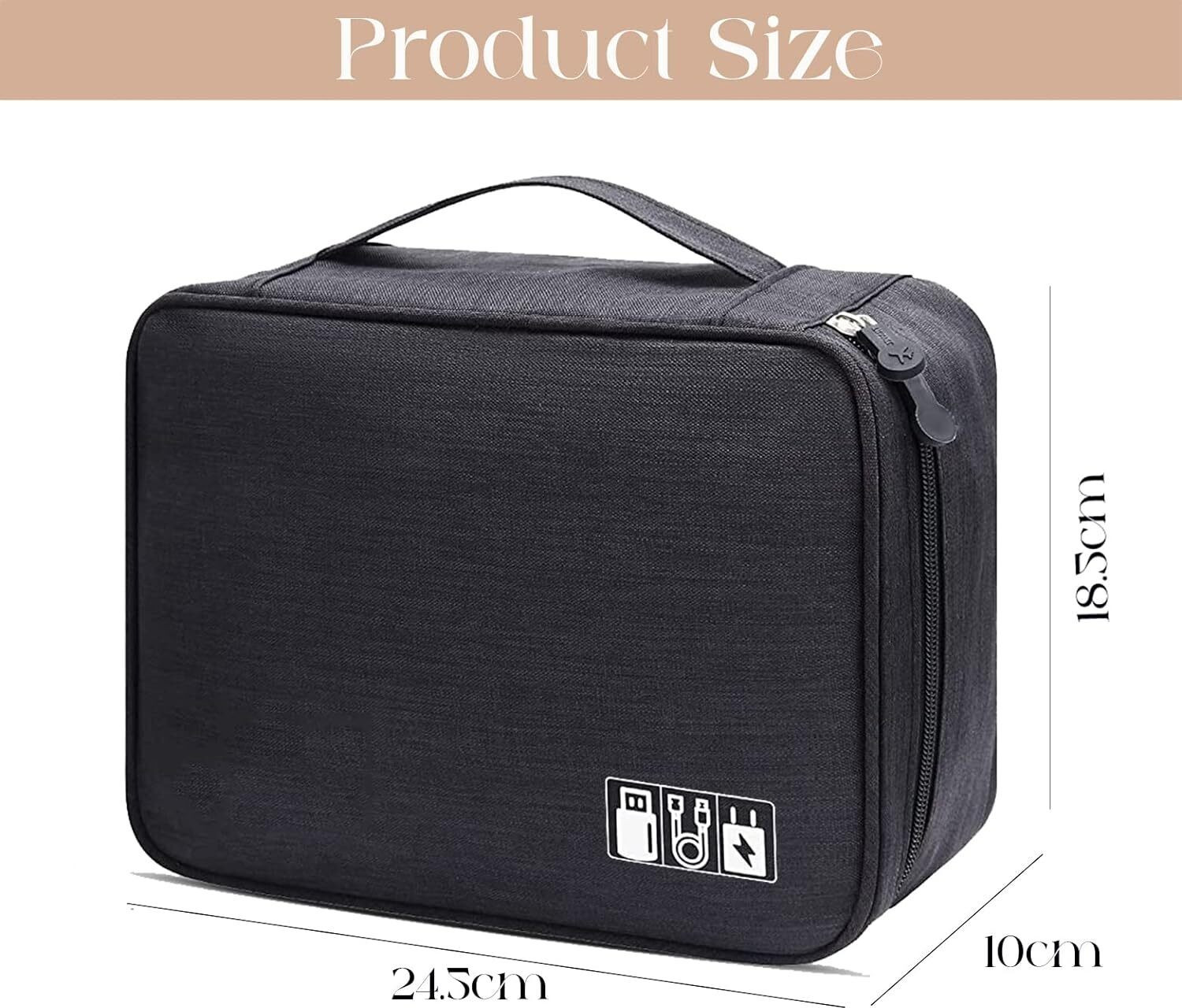 Image of netizen Quality Electronics Accessory Travel Organizer Bag for chargers, USB cables Etc