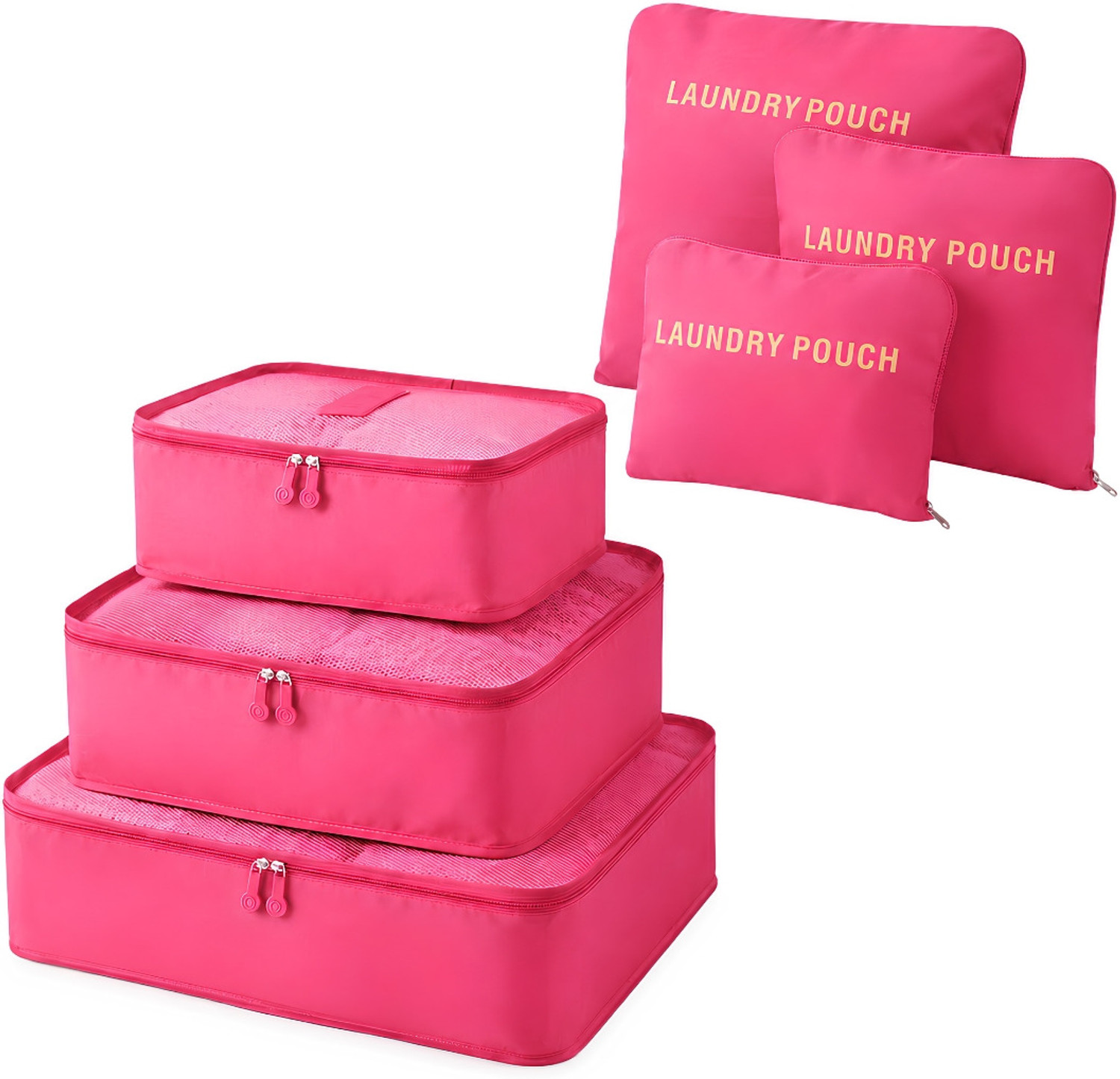 Image of BAGLIX Travel Organizer Set of 6 Space Saving Packing Cubes for Luggage B94