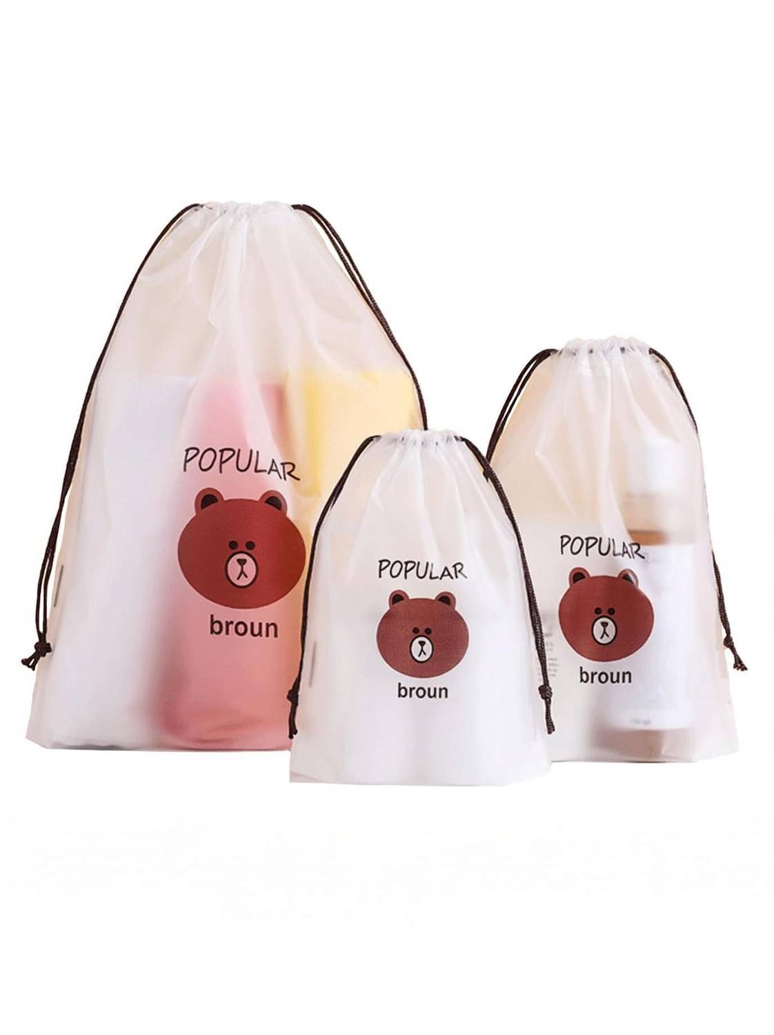 aerrowquick Pack of 10 Pcs Shoe Bag Cover for Shoe Storage & Travelling Drawstring Bags
