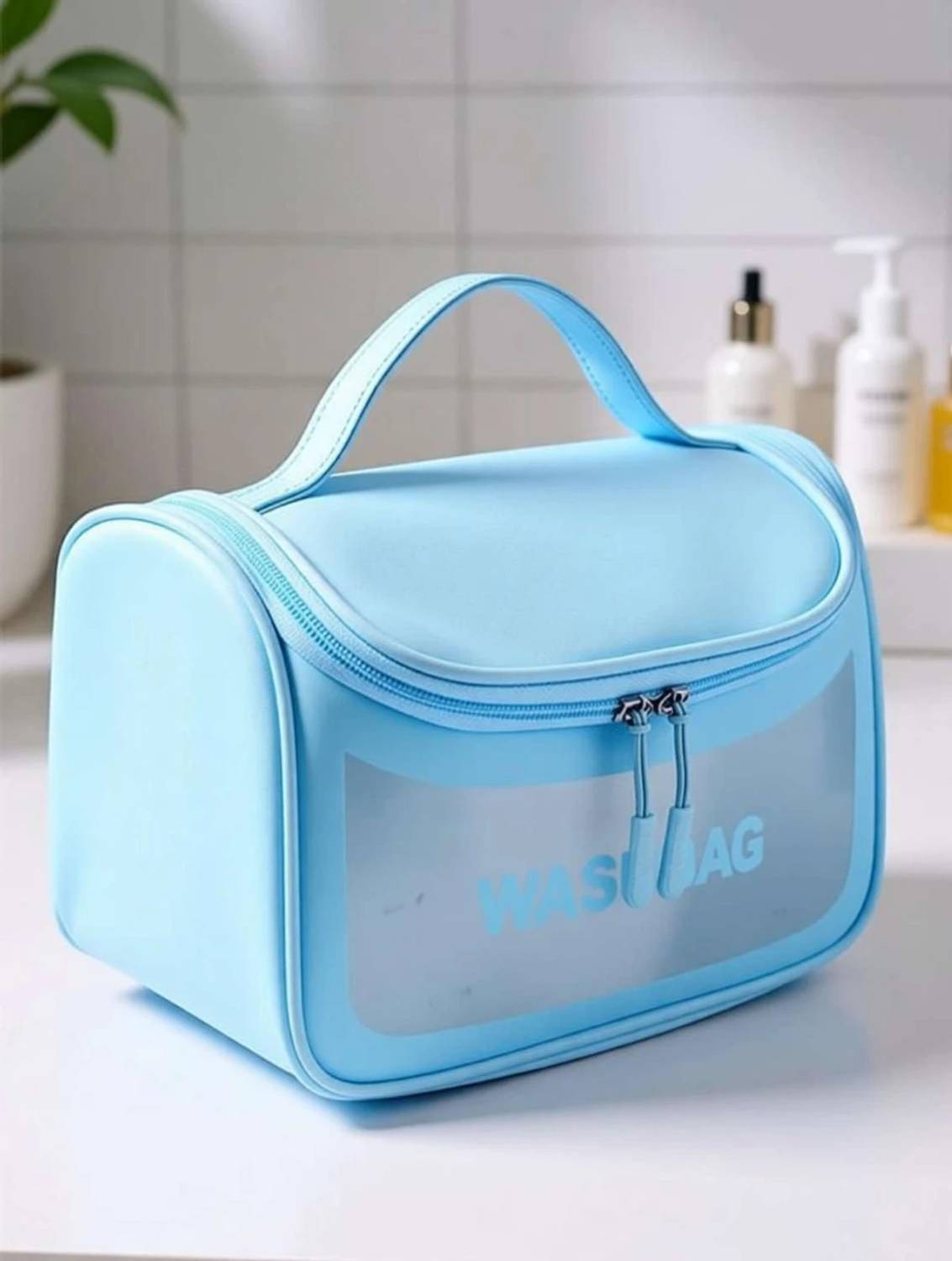 ALAXVA Premium Cosmetic Organizer Washbag | Waterproof Makeup & Toiletry Storage Pouch Travel Toiletry Kit