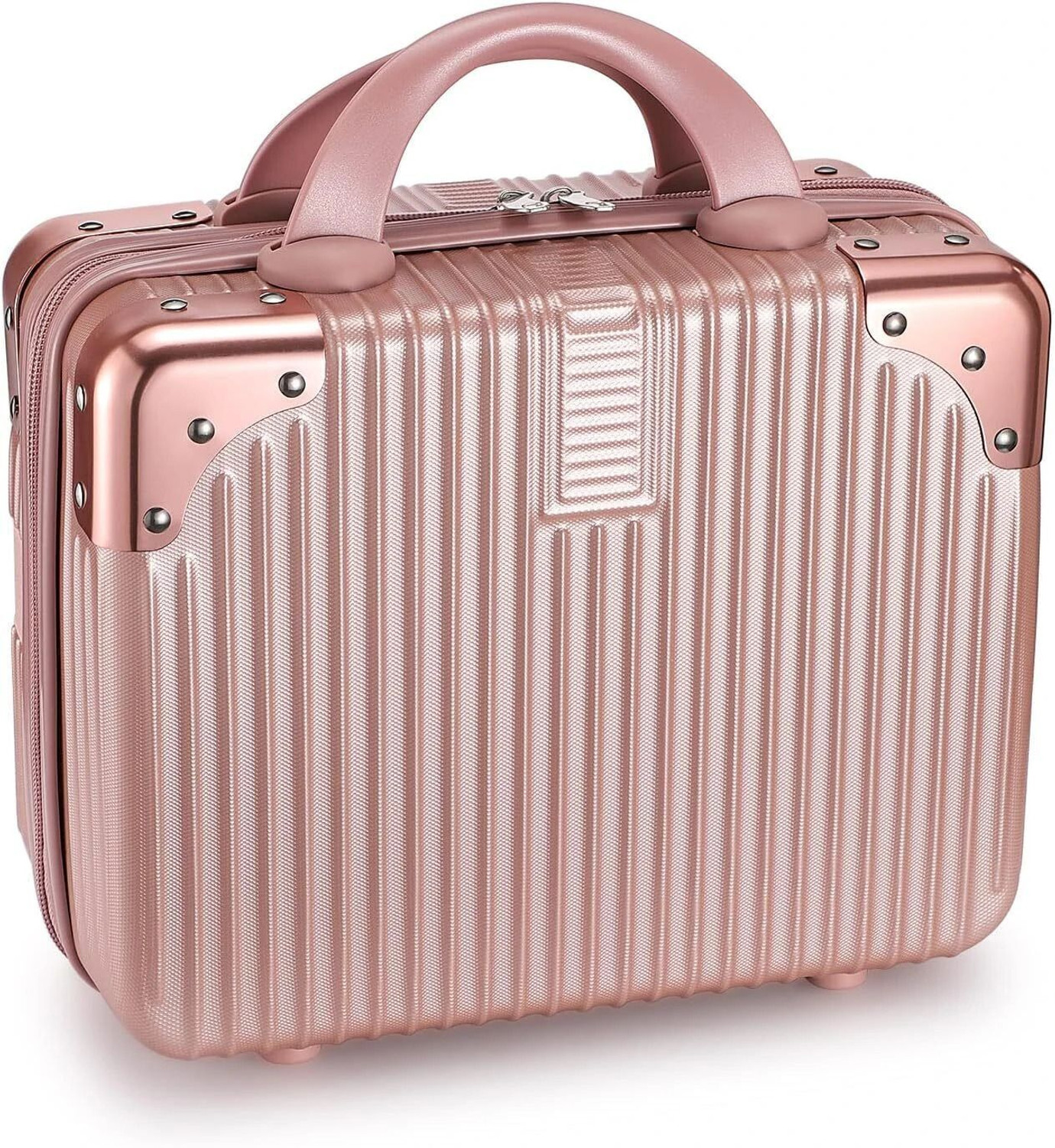 Image of SUNBEET Portable Makeup Travel Case Hand Luggage,Makeup Case Elastic Band Toiletry Kit Travel Toiletry Kit