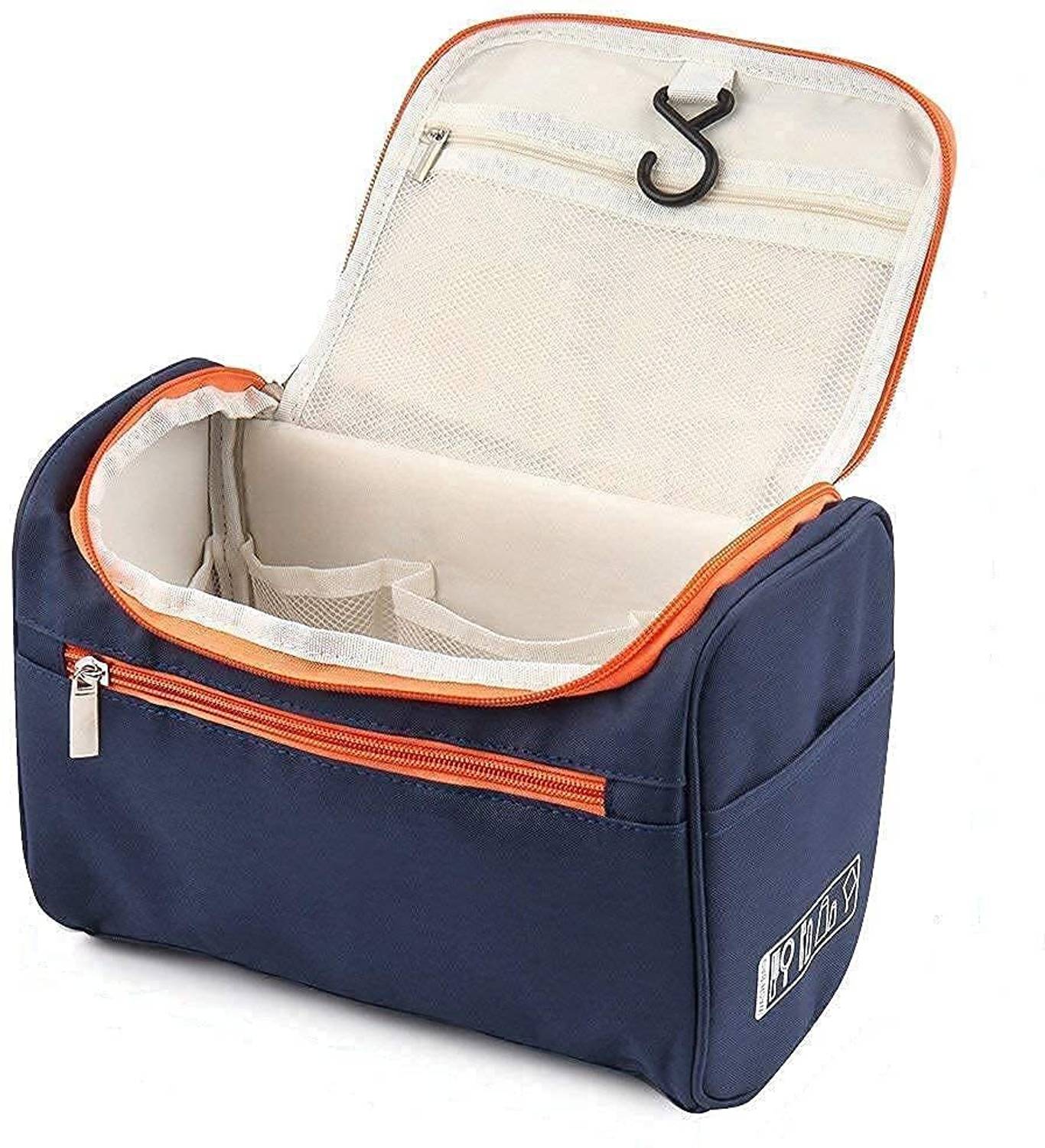 BoldFire Hanging Toiletry Bag,Travel Toiletry Organizer with Swivel Hook Sturdy Nylon Travel Toiletry Kit