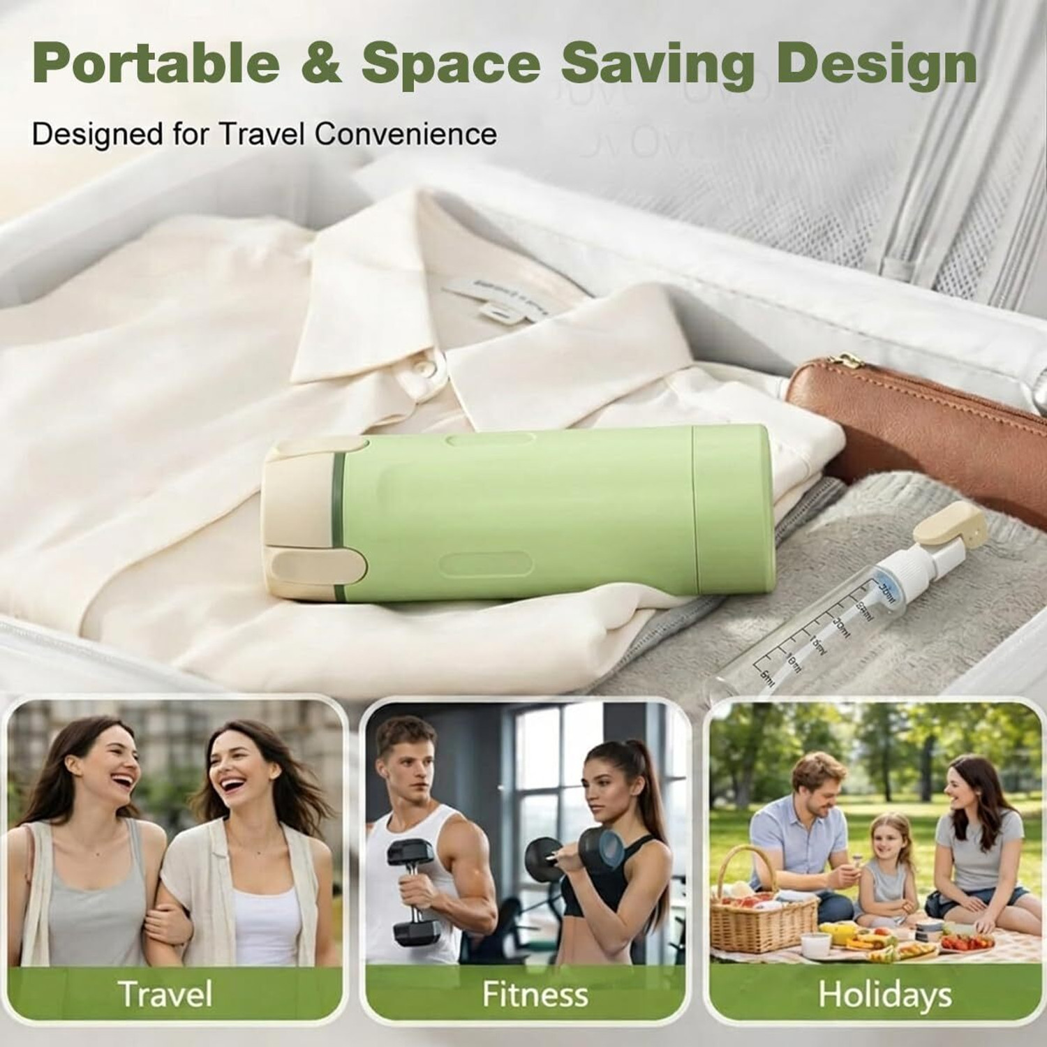 Image of BAGLIX Travel Bottles for Toiletries Organizer 4 x 30ml Leak Proof Refillable B8 Travel Toiletry Kit