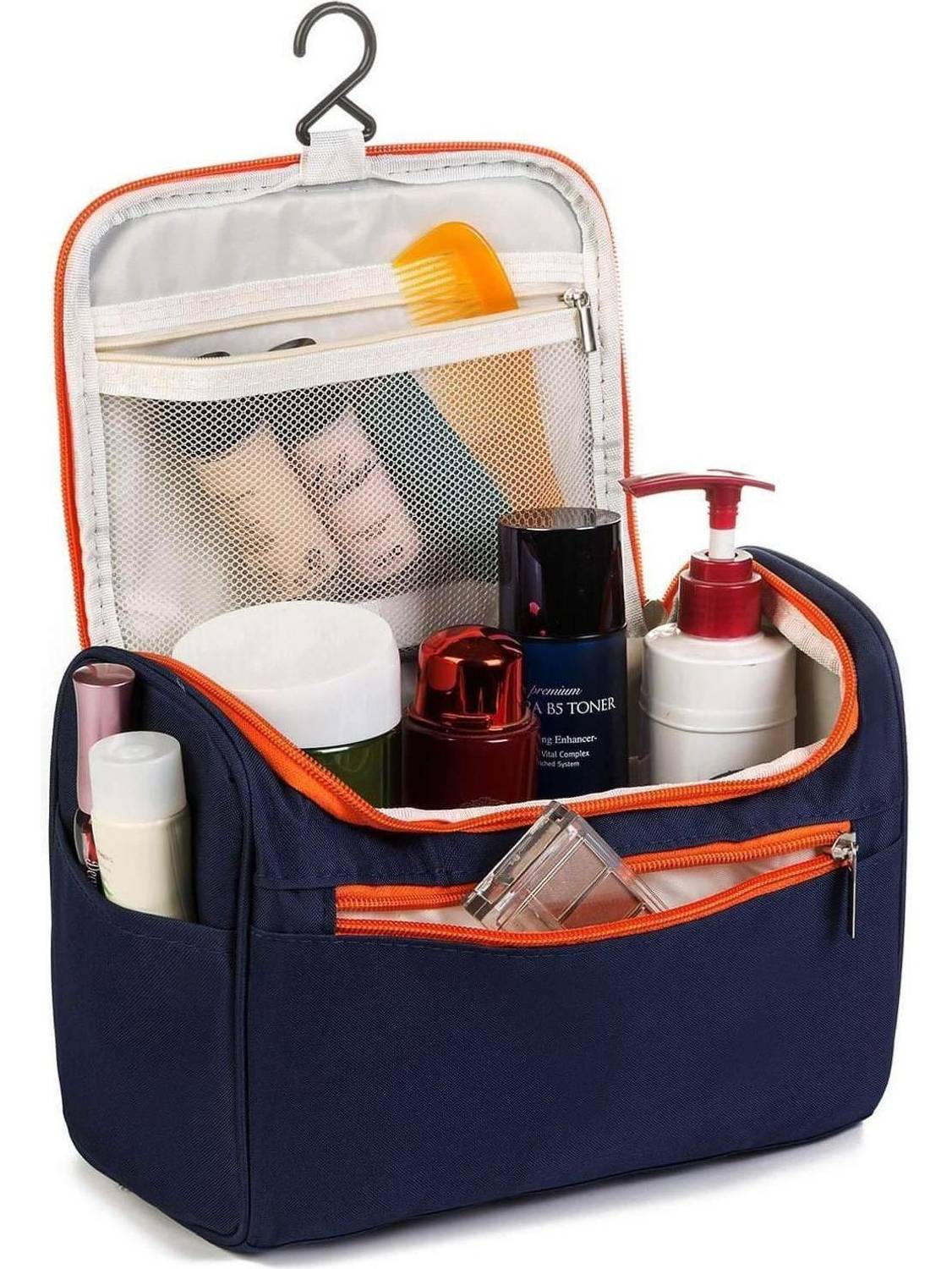 Aepigo Women Blue Cosmetic Bag Cosmetic Bag