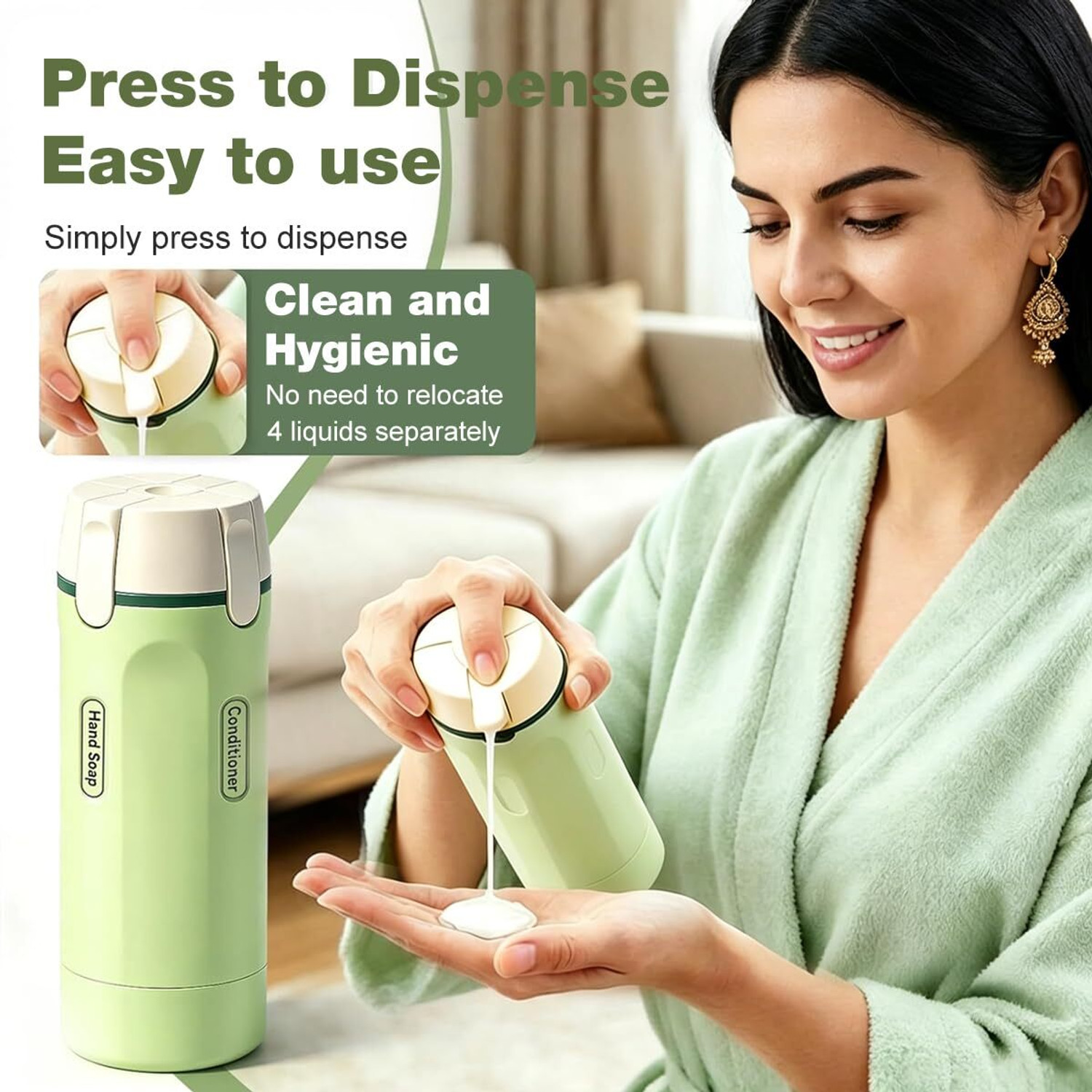Image of BAGLIX Travel Bottles for Toiletries Organizer 4 x 30ml Leak Proof Refillable B8 Travel Toiletry Kit