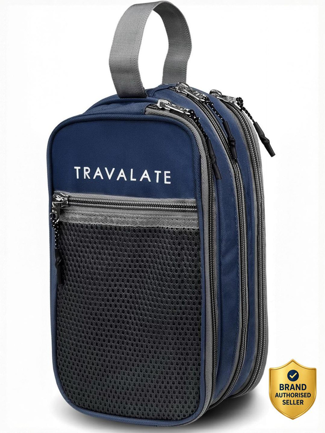 Image of Travalate Multipurpose 3 compartment Travel Makeup Kit Pouch Medicine Organizer Bag Case Storage Pouch Handbag Travel Toiletry Kit