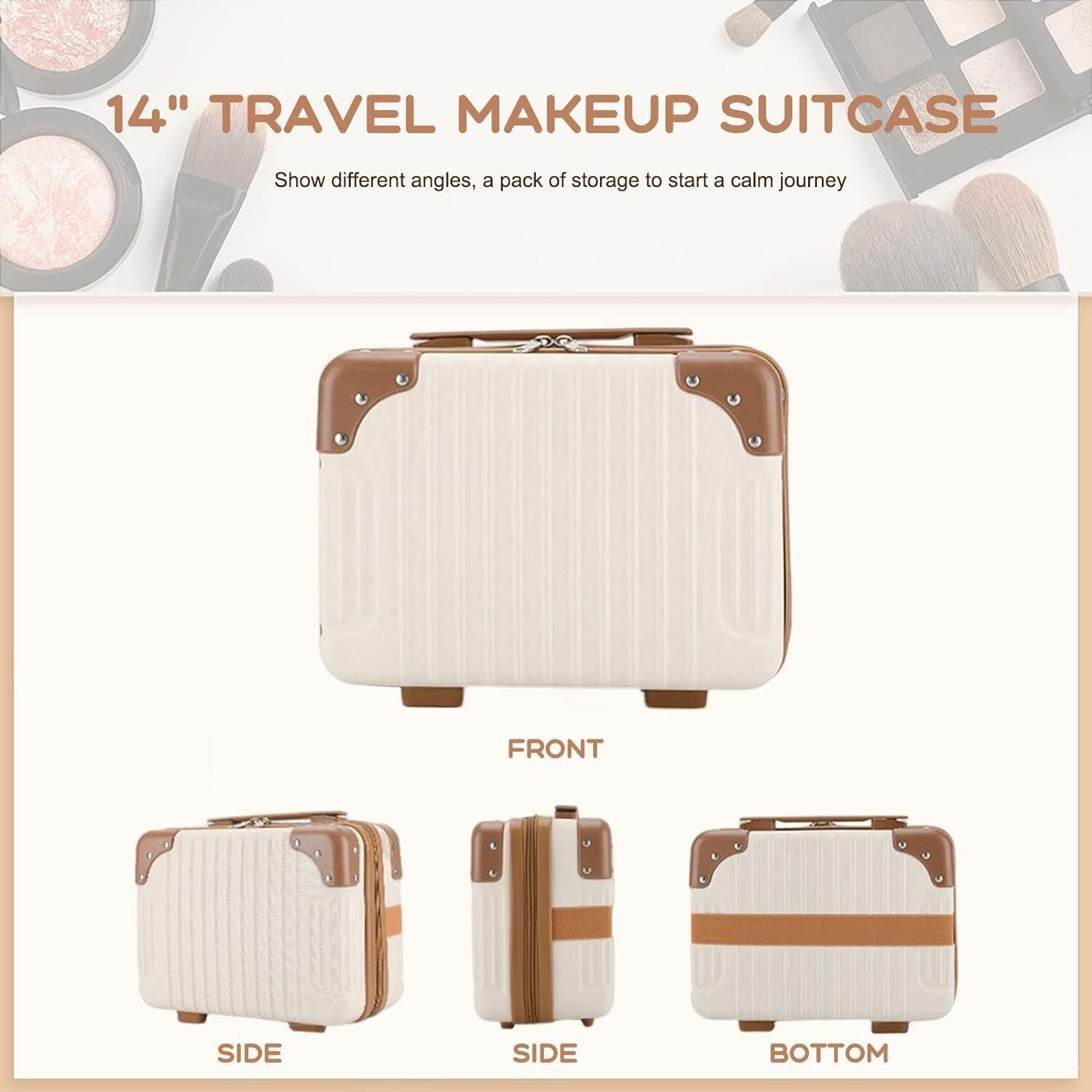Image of ROYSER 1PCS Cosmetic Box Makeup Travel Case Vanity Box Organizer for Makeup Accessories Travel Toiletry Kit