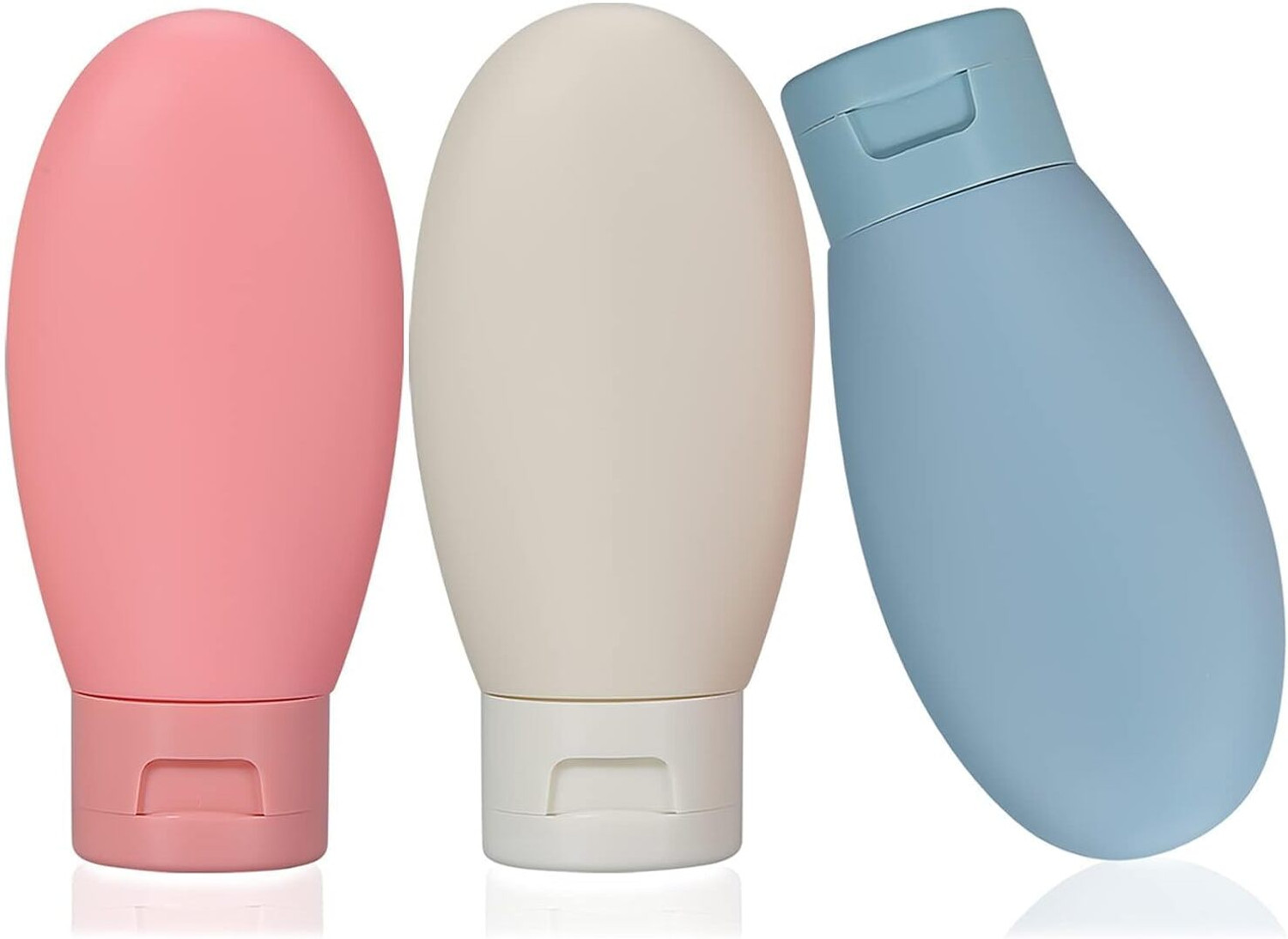 Image of KDG TREADS Silicone Refillable Travel Bottles , Squeeze Bottles Container for Cream 60 ml Silicone Bottle