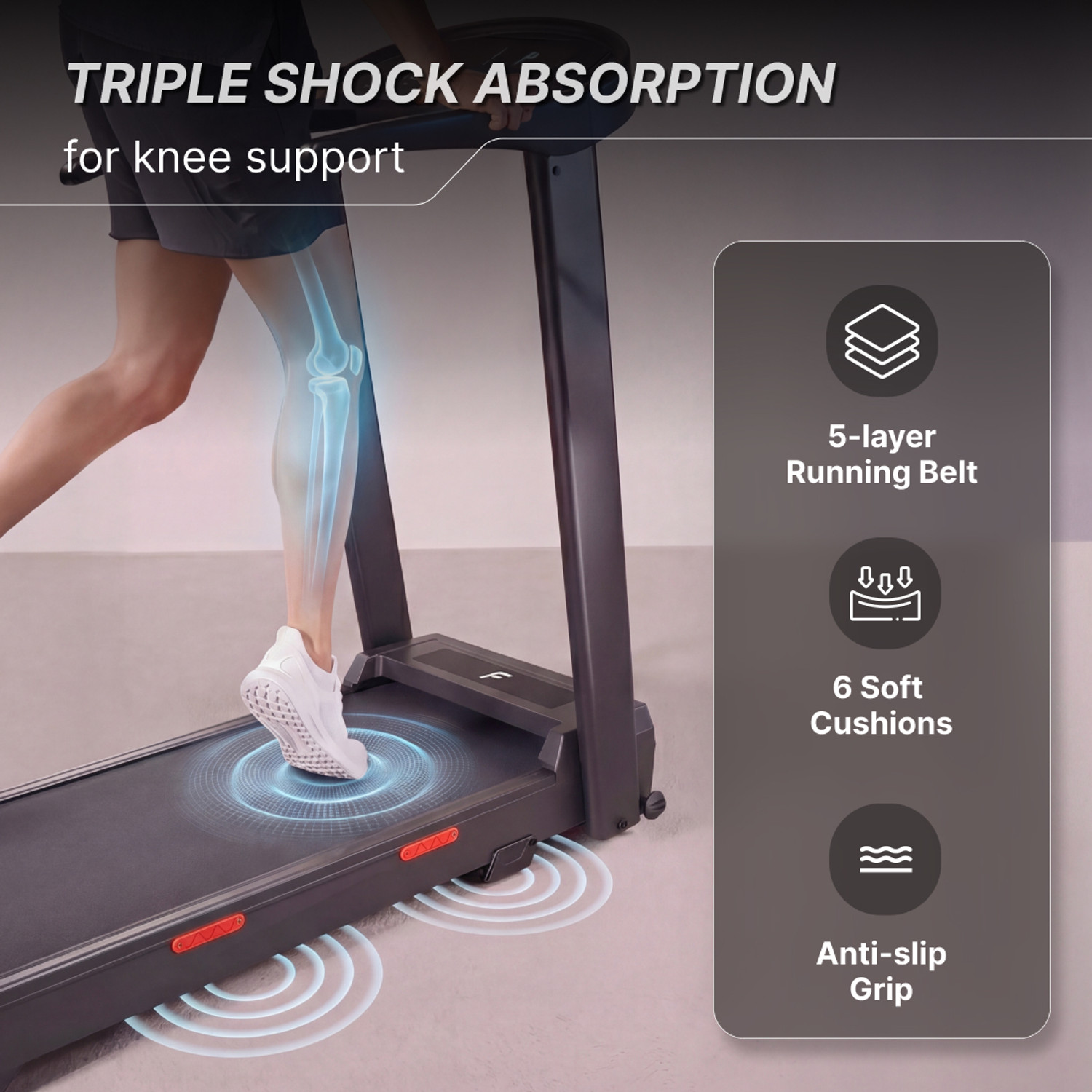 Image of FITKIT by cult Jogging Treadmill 4.5HP BLDC 120Kg Weight Support Home Gym Equipment Treadmill (Max Weight:120 kg)