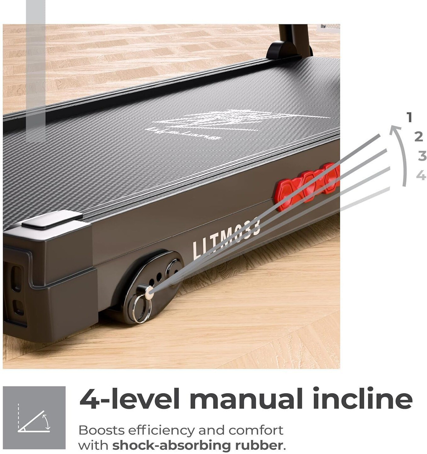 Image of Lifelong 4.5HP Motorized Treadmill for Home Manual Incline 12% Foldable Handle Treadmill (Max Weight:100 kg)