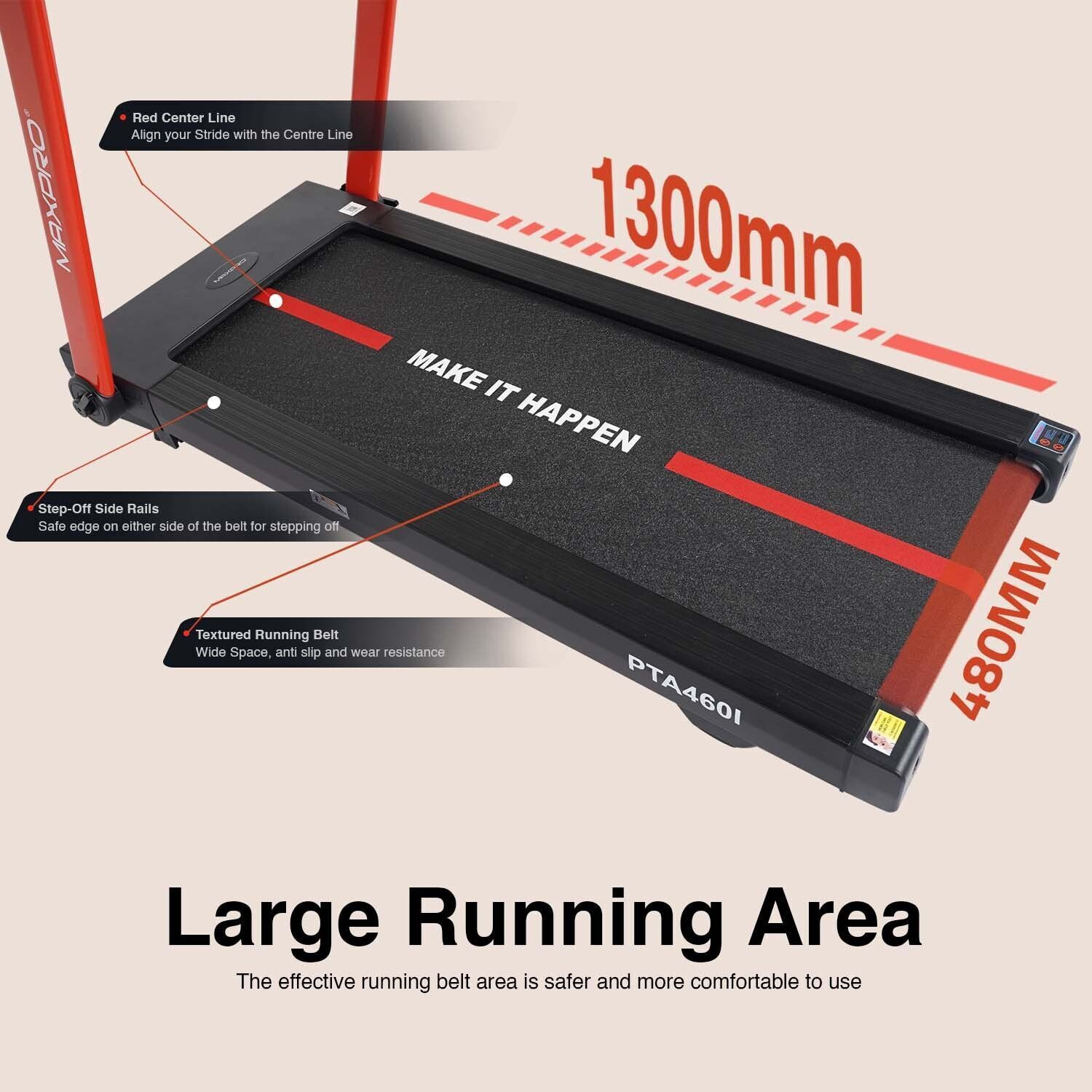 Image of Maxpro PTA460I 15 Level Auto Incline Treadmill,6 HP Peak DC Motor,Max.User Weight 140kg Treadmill (Max Weight:140 kg)
