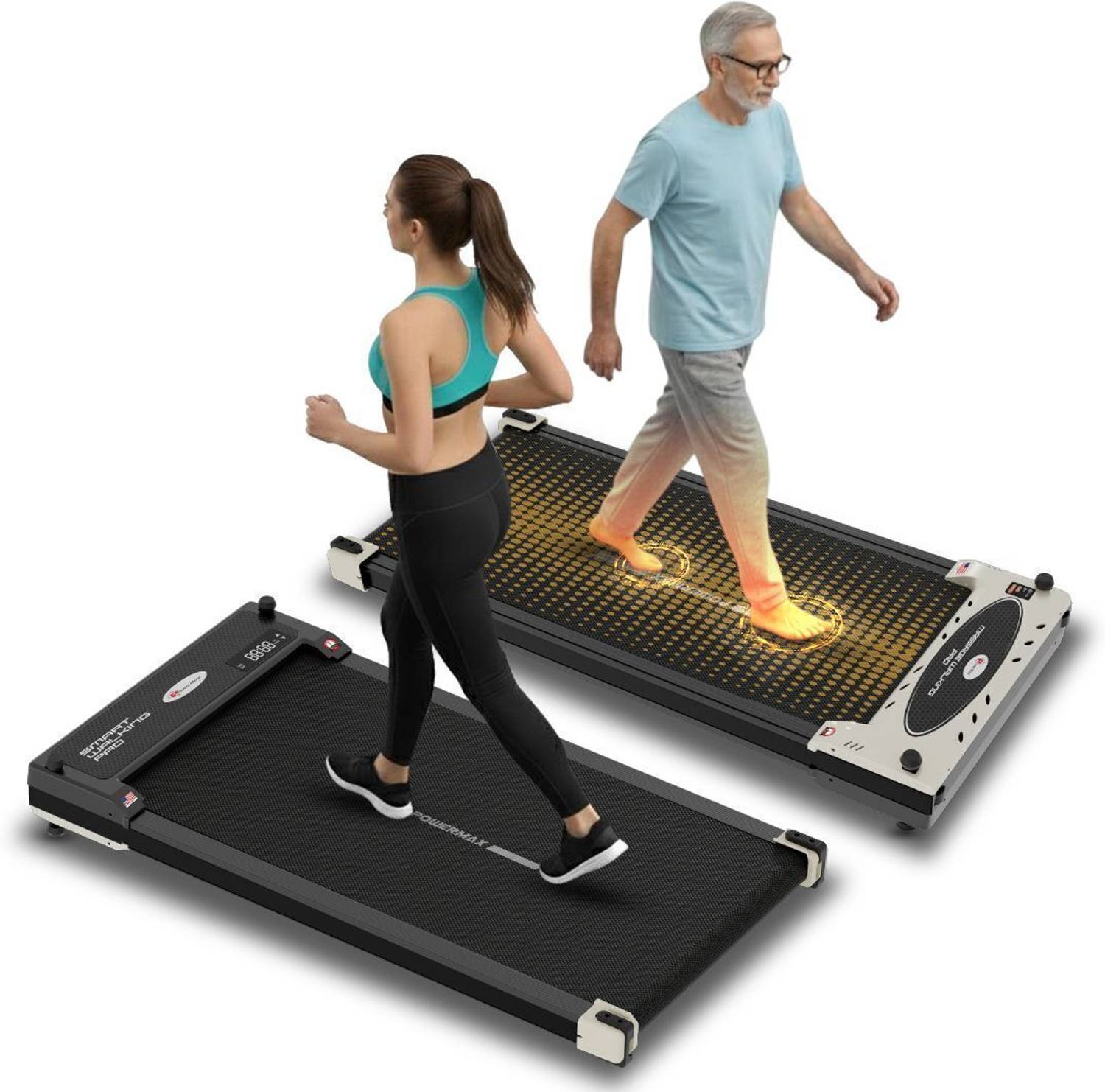 Powermax Fitness 2.5HP Flippad 120kg 3 in 1 Dual Mode Walking Pad