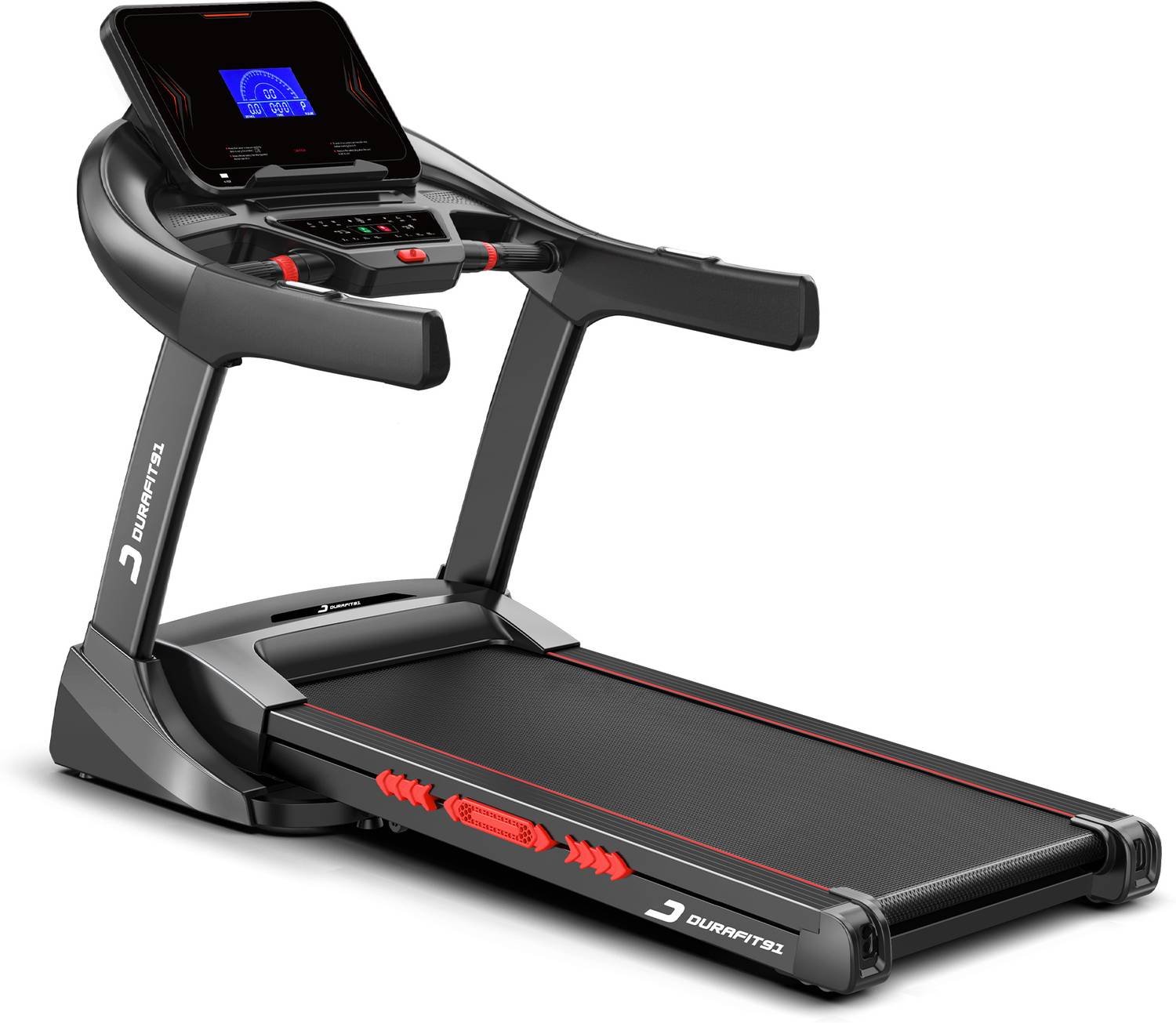 Durafit91 Royal 7 HP Peak | 150Kg User Weight | 22 Level Incline| 20Km Speed | Foldable Treadmill (Max Weight:150 kg)
