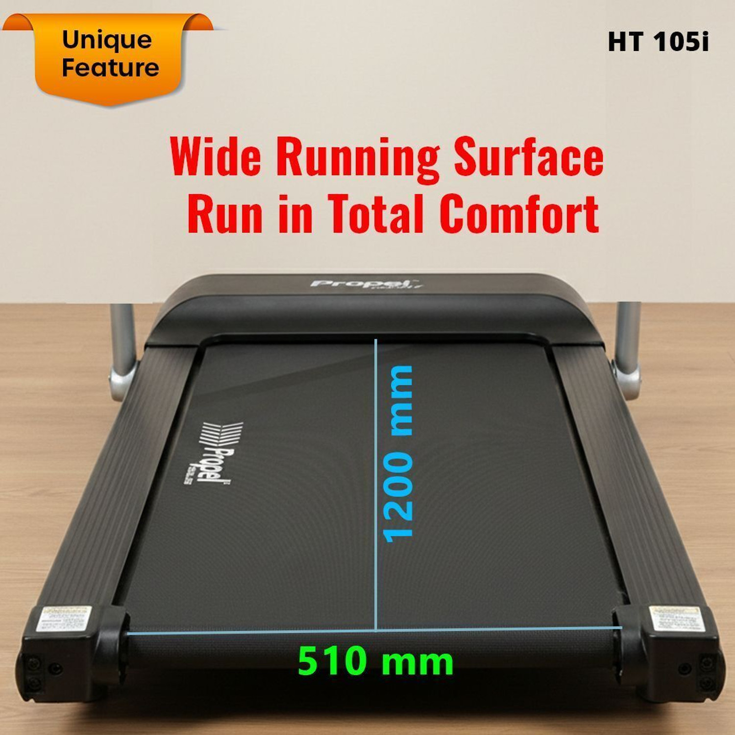 Image of Propel FitnessOne HT105i Foldable 5HP Peak 120kg Capacity 12km /h FitShow App Treadmill (Max Weight:120 kg)