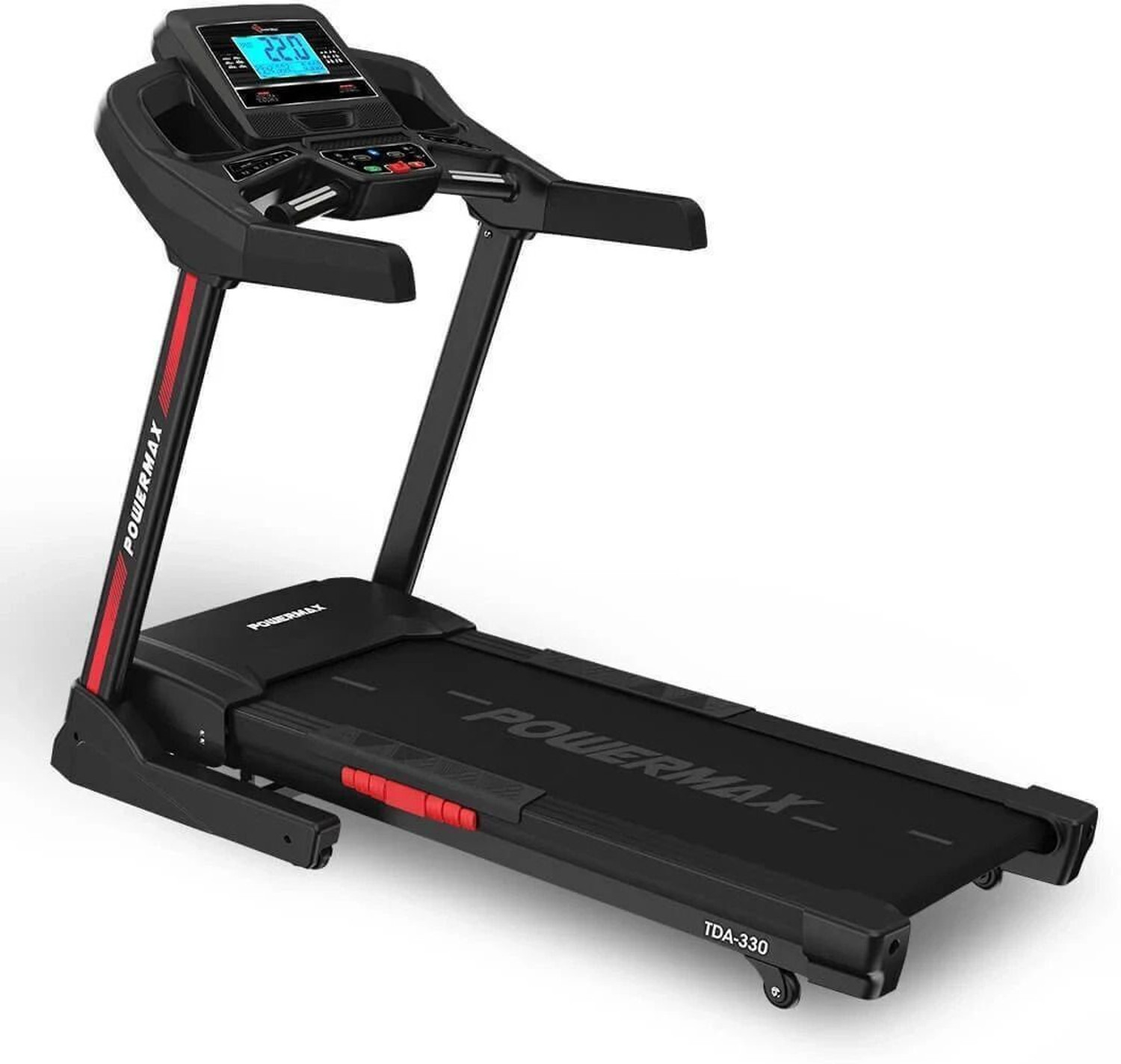 Image of Powermax Fitness TDA-330 (6HP Peak) Inbuilt Cooling Fan, Max user 130kg, iPad Holder, Autoincline Treadmill (Max Weight:130 kg)