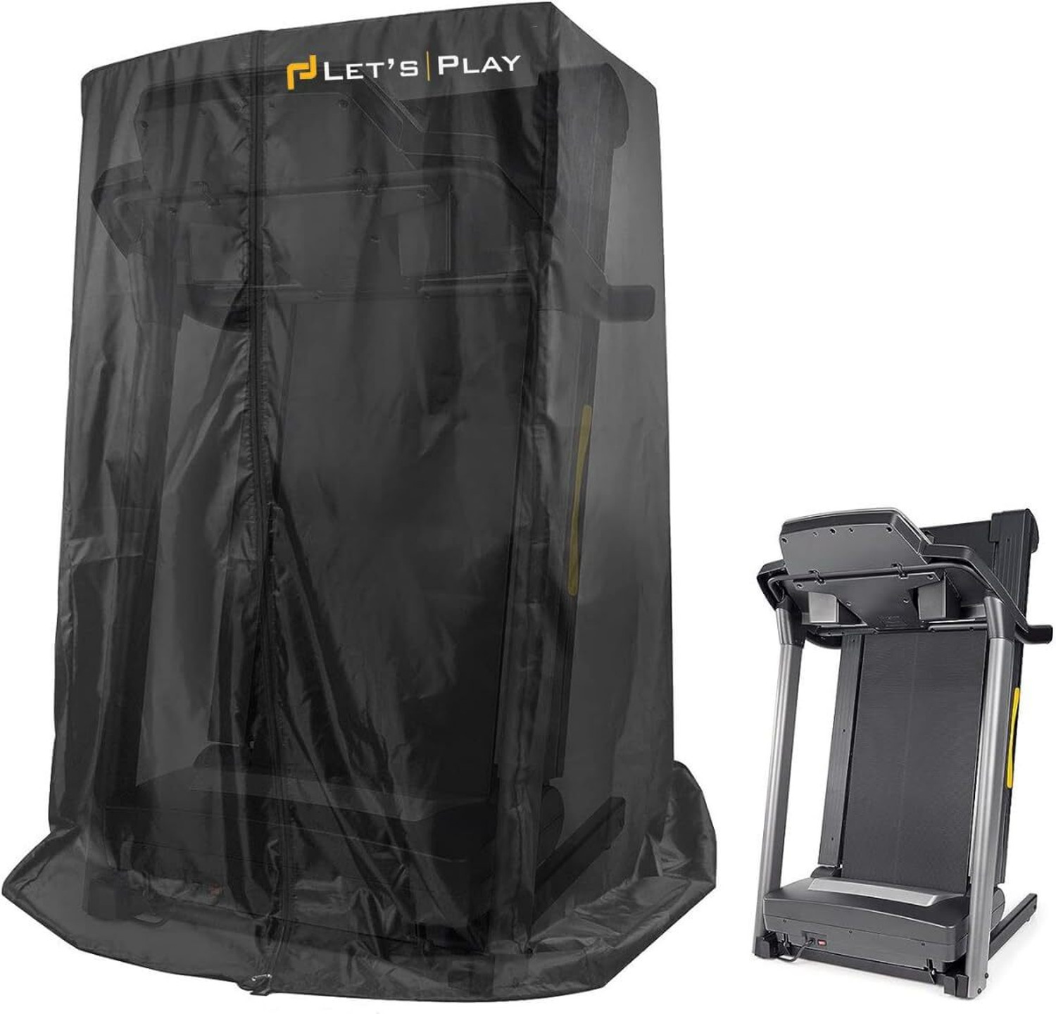 Image of Let's Play Treadmill Cover for Home Gym Use Foldable Cover - Suitable for All Treadmill (Max Weight:0 kg)