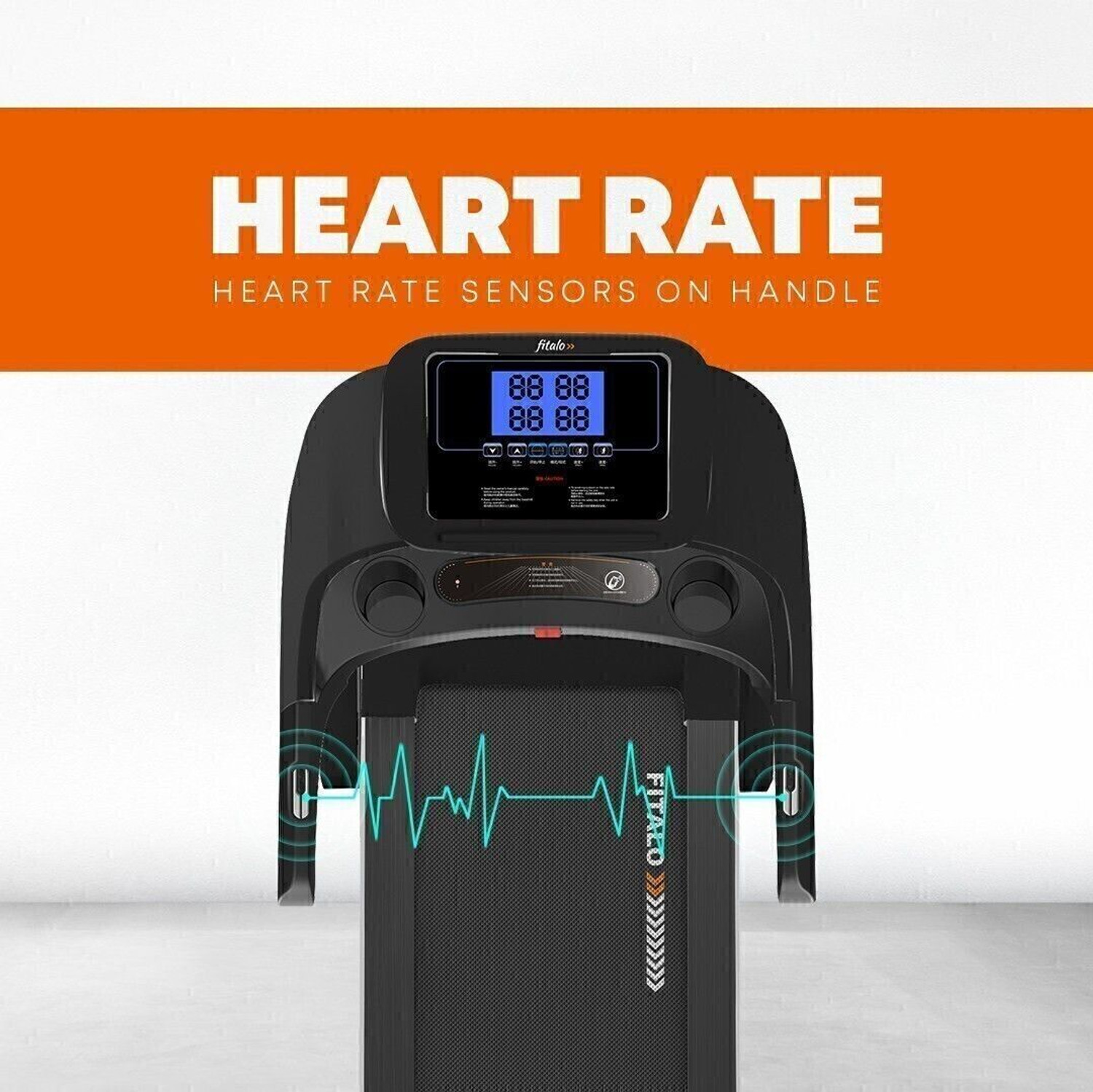 Image of Fitalo PlayT3 Plus (5HP Peak) with Massager, Motorized Multifunction Home-Gym Use Treadmill (Max Weight:100 kg)