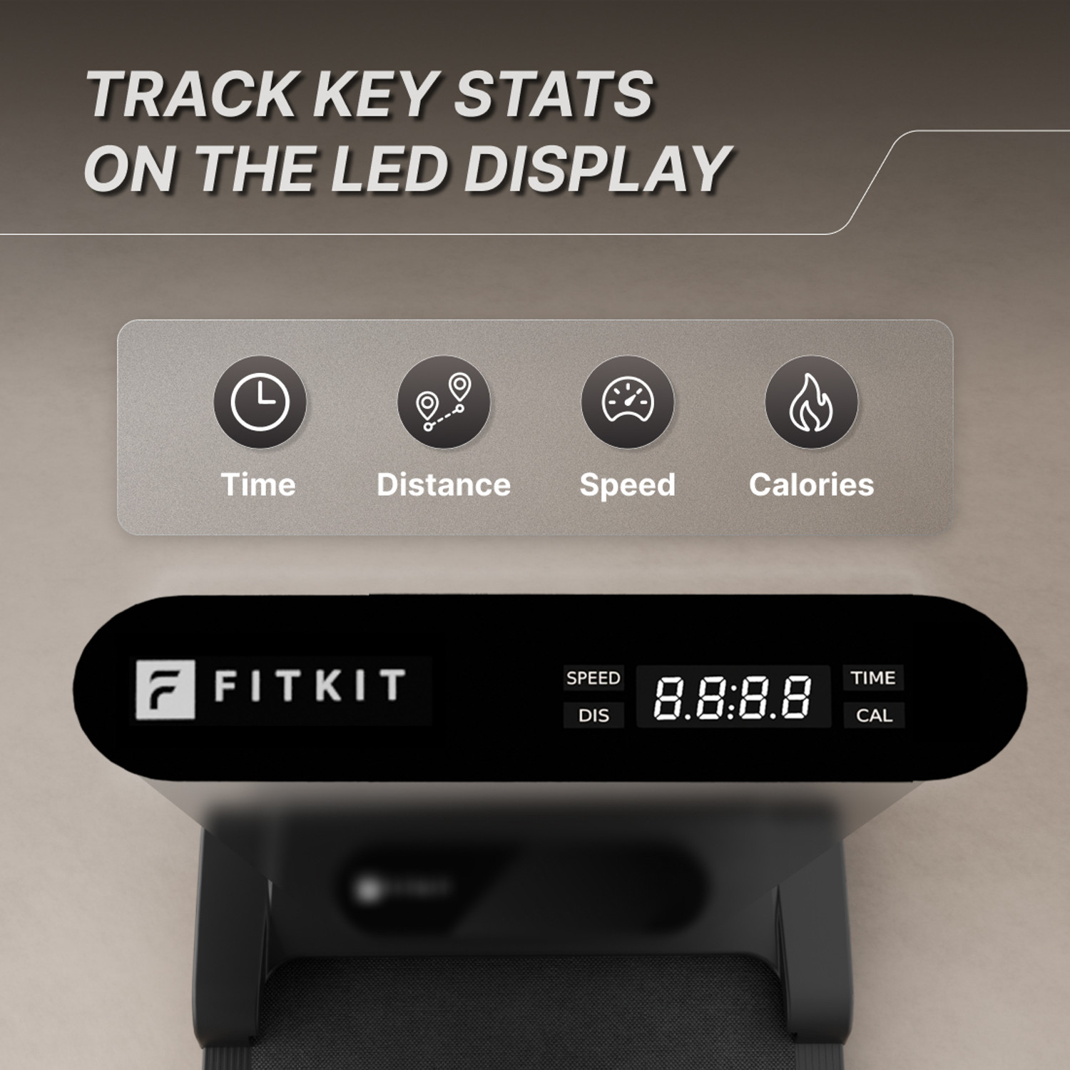 Image of FITKIT by Cult Neo Walking Pad 3.5HP BLDC Motor 120kg Weight 2 Level Incline (Black) Treadmill (Max Weight:120 kg)