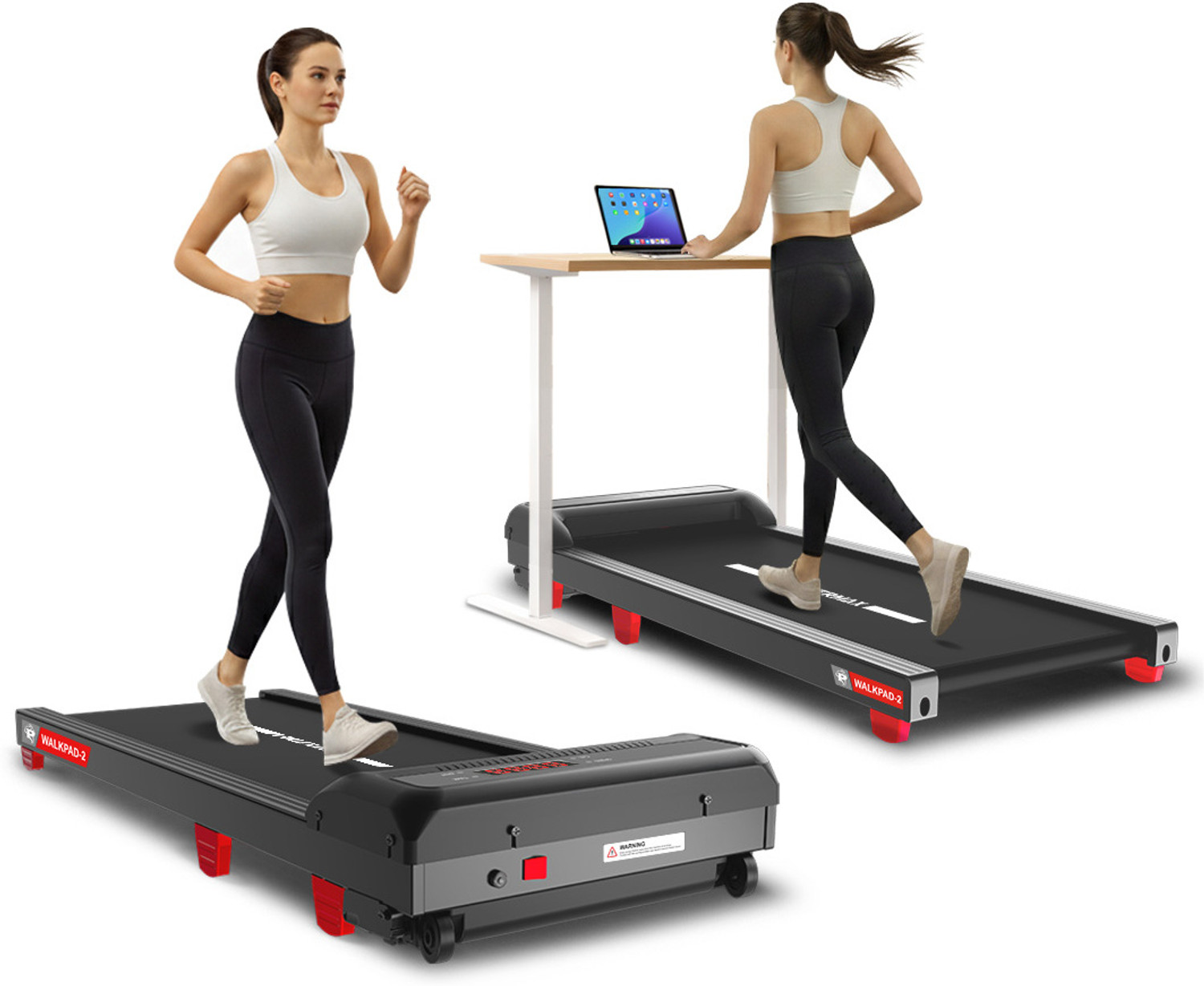 Image of Powermax Fitness 3HP Walking Pad 2 110kg Manual Incline Walkpad for Home Treadmill (Max Weight:110 kg)