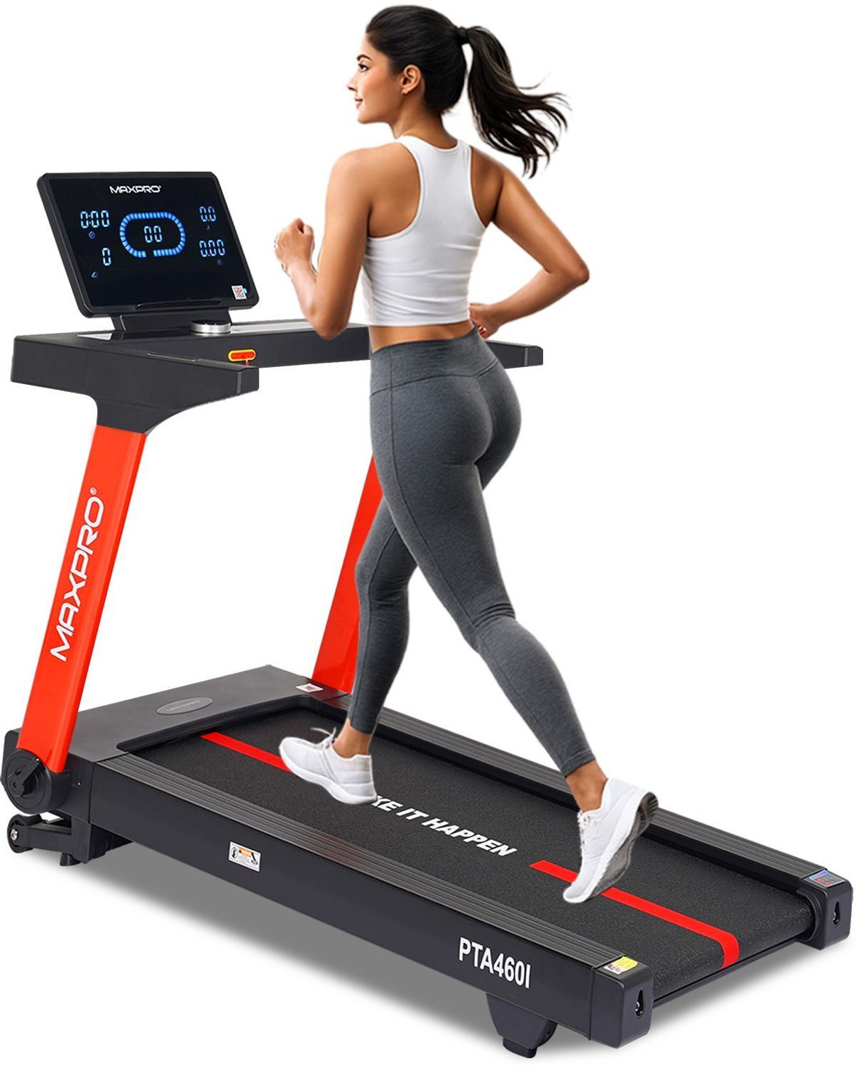 Image of Maxpro PTA460I 15 Level Auto Incline Treadmill,6 HP Peak DC Motor,Max.User Weight 140kg Treadmill (Max Weight:140 kg)