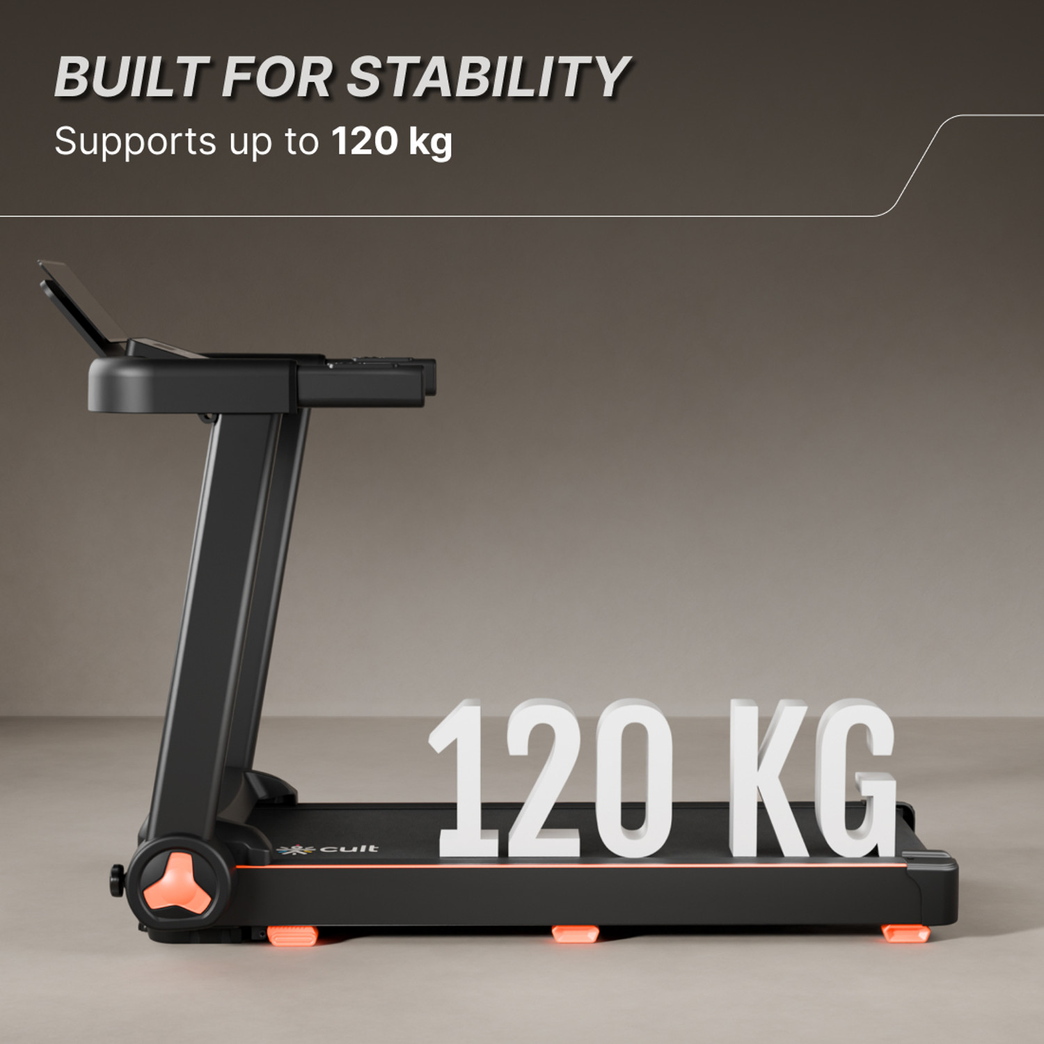 Image of FITKIT by Cult PowerRunPlus BLDC 5HP & 120kg Weight Capacity | Home Gym Equipment Treadmill (Max Weight:120 kg)
