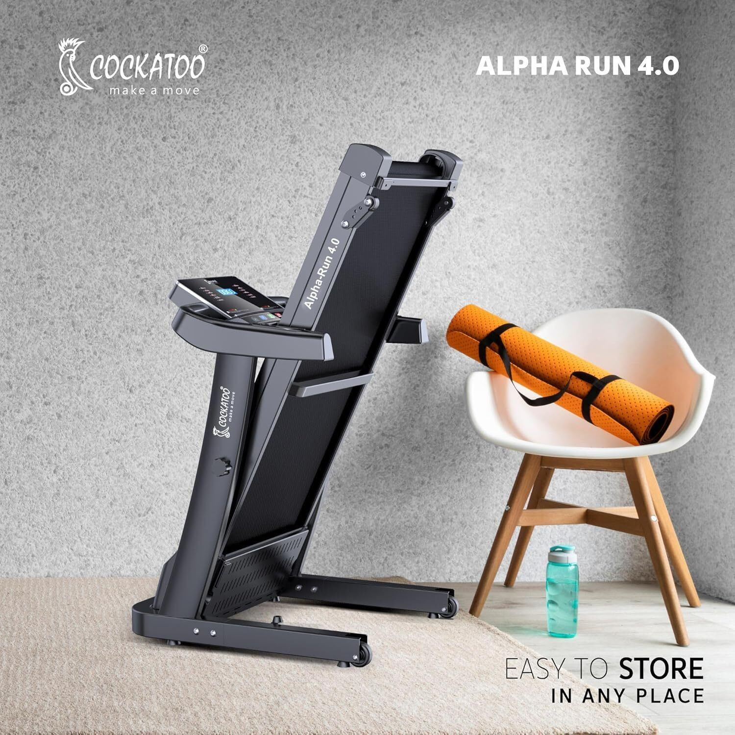 Image of Cockatoo Sports Alpha Run 4.0 4HP Peak Manual Incline Treadmill (Max Weight:120 kg)