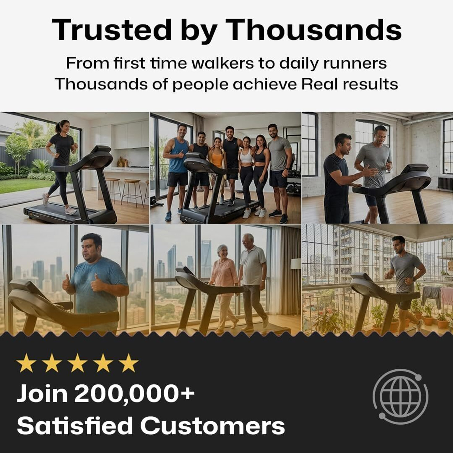 Image of Flexnest Flextread EZ 3HP Peak 14km /h Manual Incline with in-Built Bluetooth Speaker Treadmill (Max Weight:120 kg)