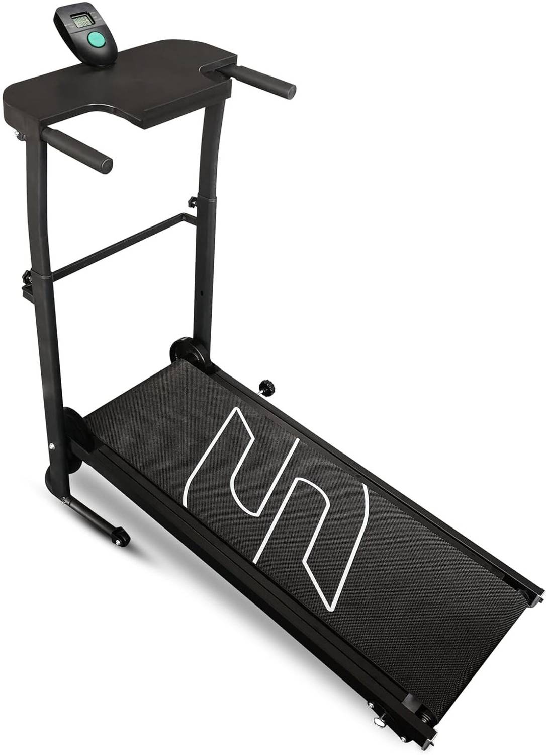 Sparnod Fitness STH_550 Manual Foldable Treadmill For Home Use, 5