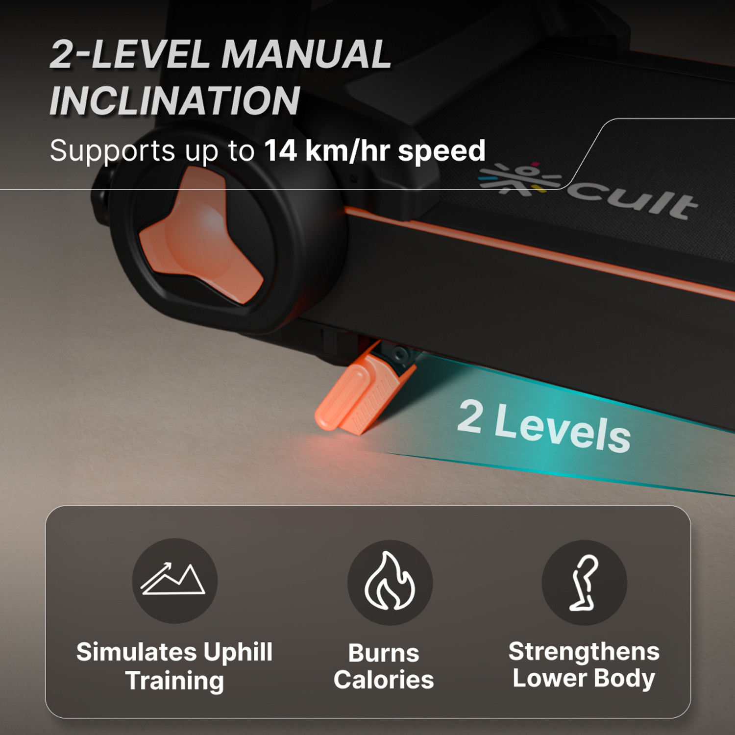 Image of FITKIT by Cult PowerRunPlus BLDC 5HP & 120kg Weight Capacity | Home Gym Equipment Treadmill (Max Weight:120 kg)