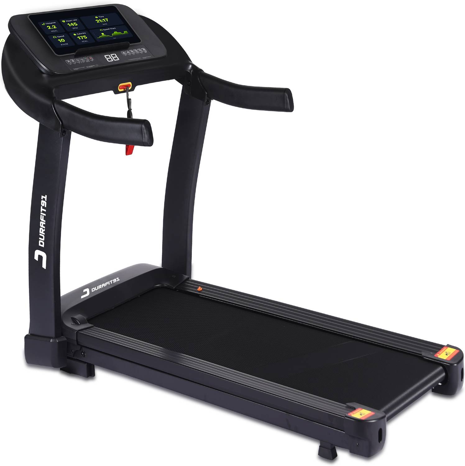 Durafit91 Sprint Pro BLDC 5HP Peak 140KgMax Weight|25 Level Incline |16km Speed | Home use Treadmill (Max Weight:140 kg)
