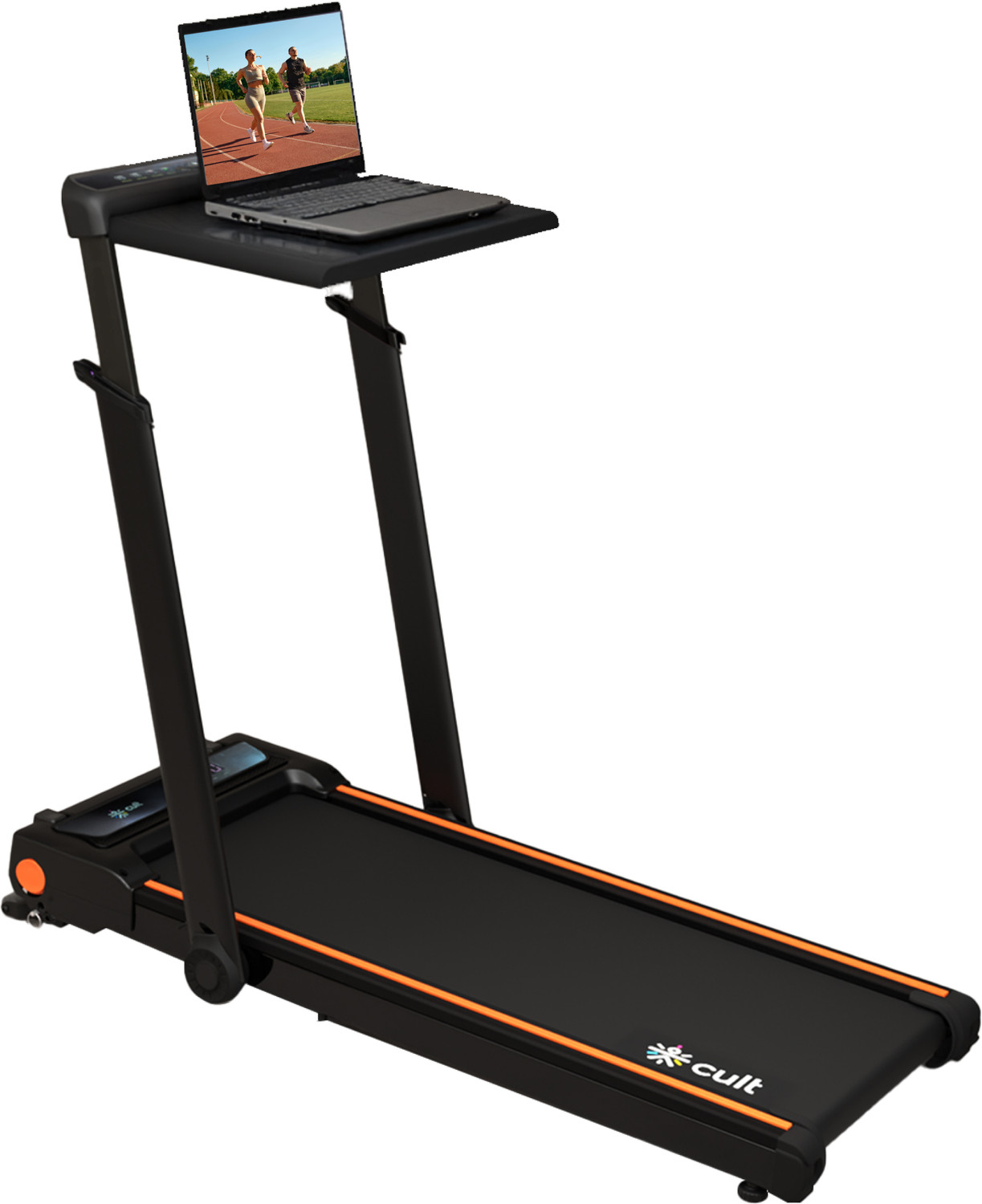 Image of Cult Treadmill with Desk 5.5HP Peak 120Kg Weight Adjustable & Detachable Desk HomeUse Treadmill (Max Weight:120 kg)