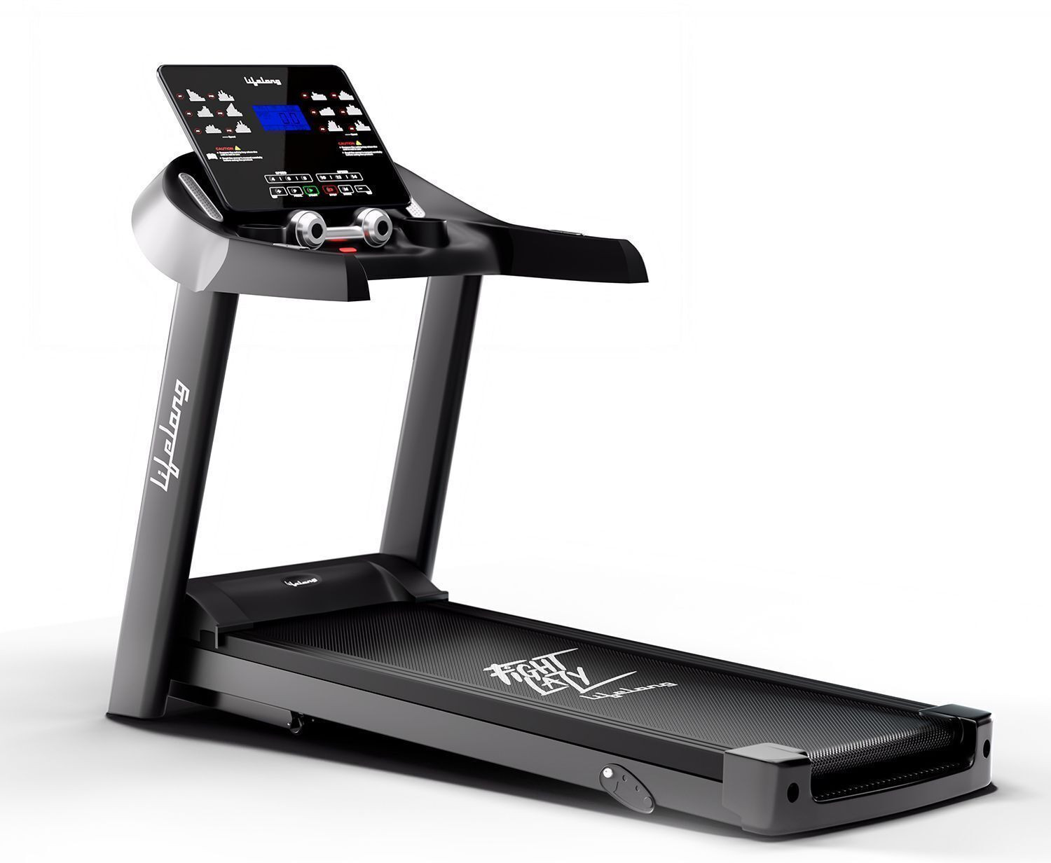 Image of Lifelong Fit Pro 4.5 HP Peak Motorised with LCD Display - Heart Rate Sensor Treadmill (Max Weight:150 kg)