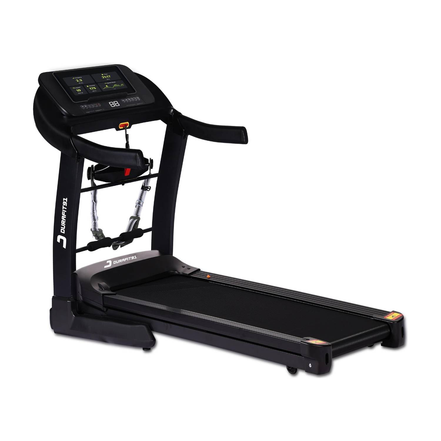 Durafit91 Vigor Pro Multifunction 6HP Peak 150Kg MaxWeight, 18km Speed, 25-Level Incline Treadmill (Max Weight:150 kg)