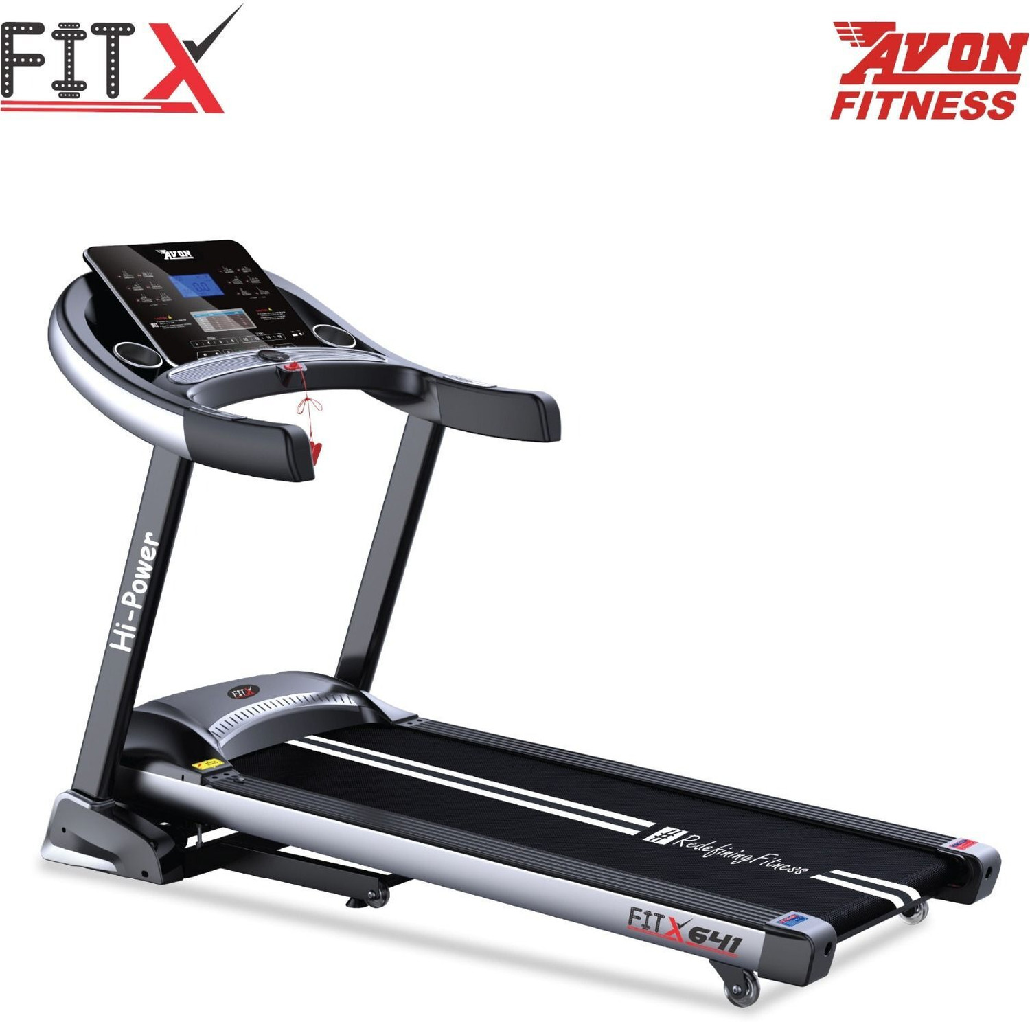 Image of FitX Motorized Treadmill 3.5HP Peak Power Home use Treadmill (Max Weight:130 kg)