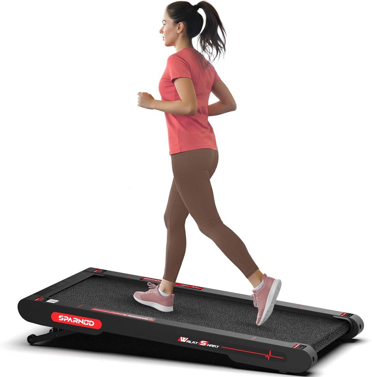 Sparnod Fitness WalkyShaky 2.0 PRO Walking Pad 3HP Motor, 3 6 km/