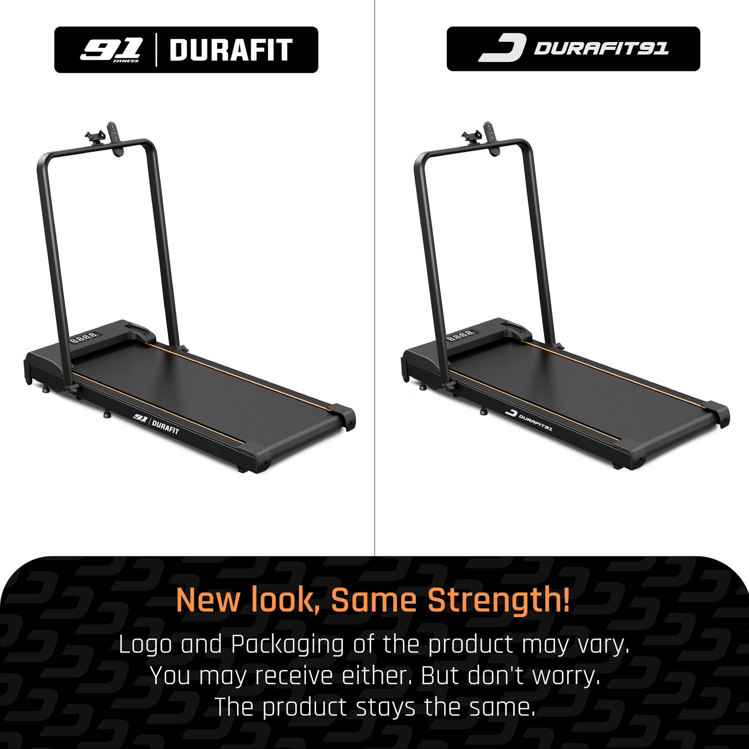Image of Durafit91 Compact Walkpad 3HP Peak BLDC 120Kg User Weight 10km /h Speed with Remote Control Treadmill (Max Weight:120 kg)