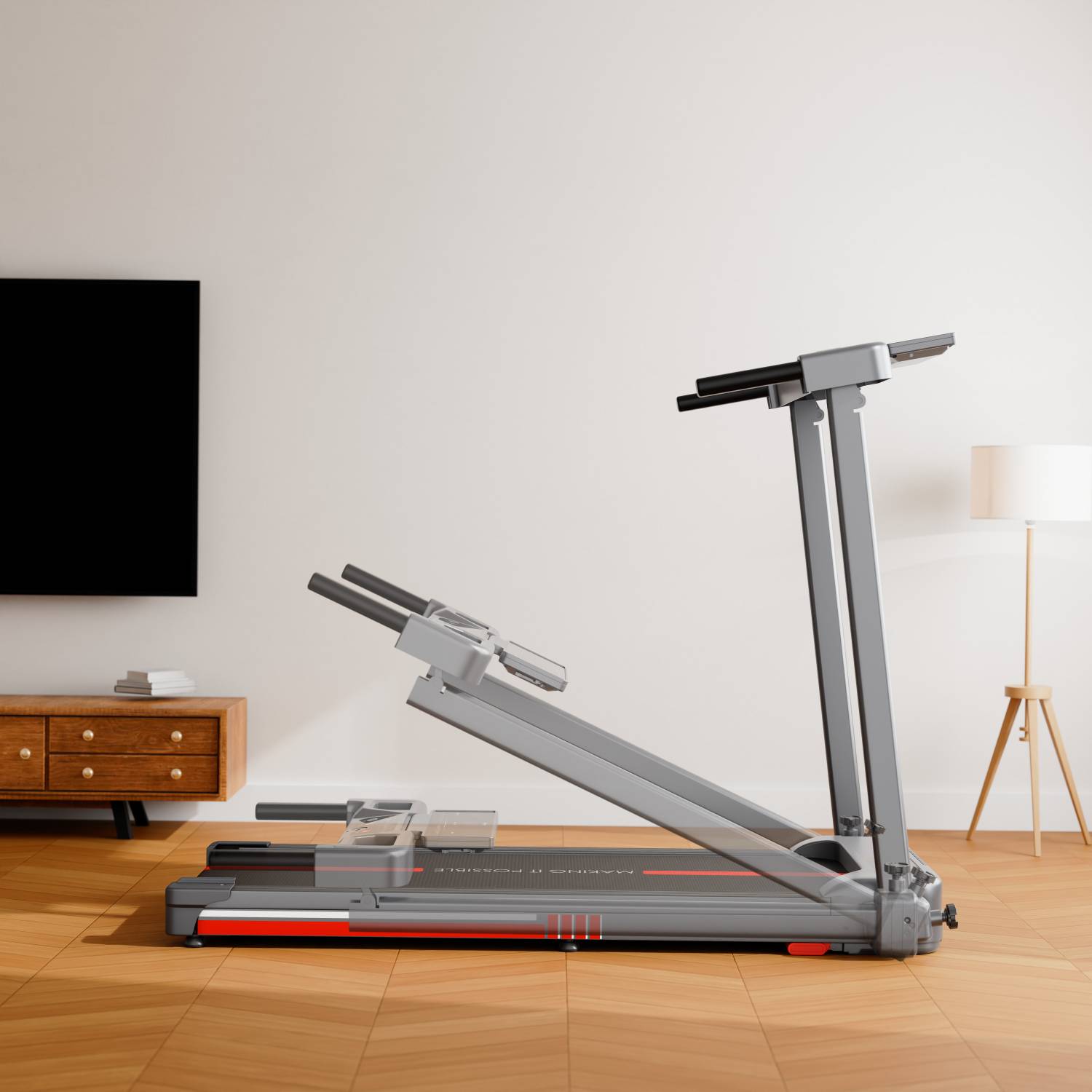 Lifelong Chaze by Milind Soman(2.5 HP Peak) Manual Incline Motorized Treadmill