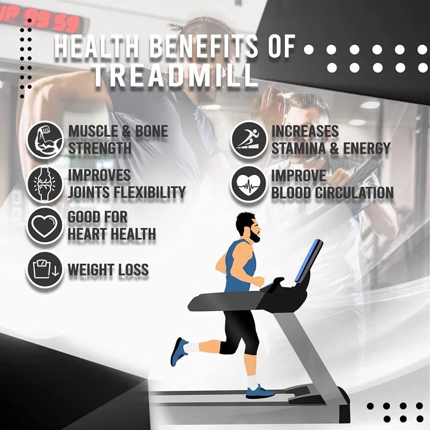 Image of cosco fitness CX-5 Manual Treadmill Multifunction For Men & Women Home Gym Workout, Exercise Treadmill (Max Weight:150 kg)