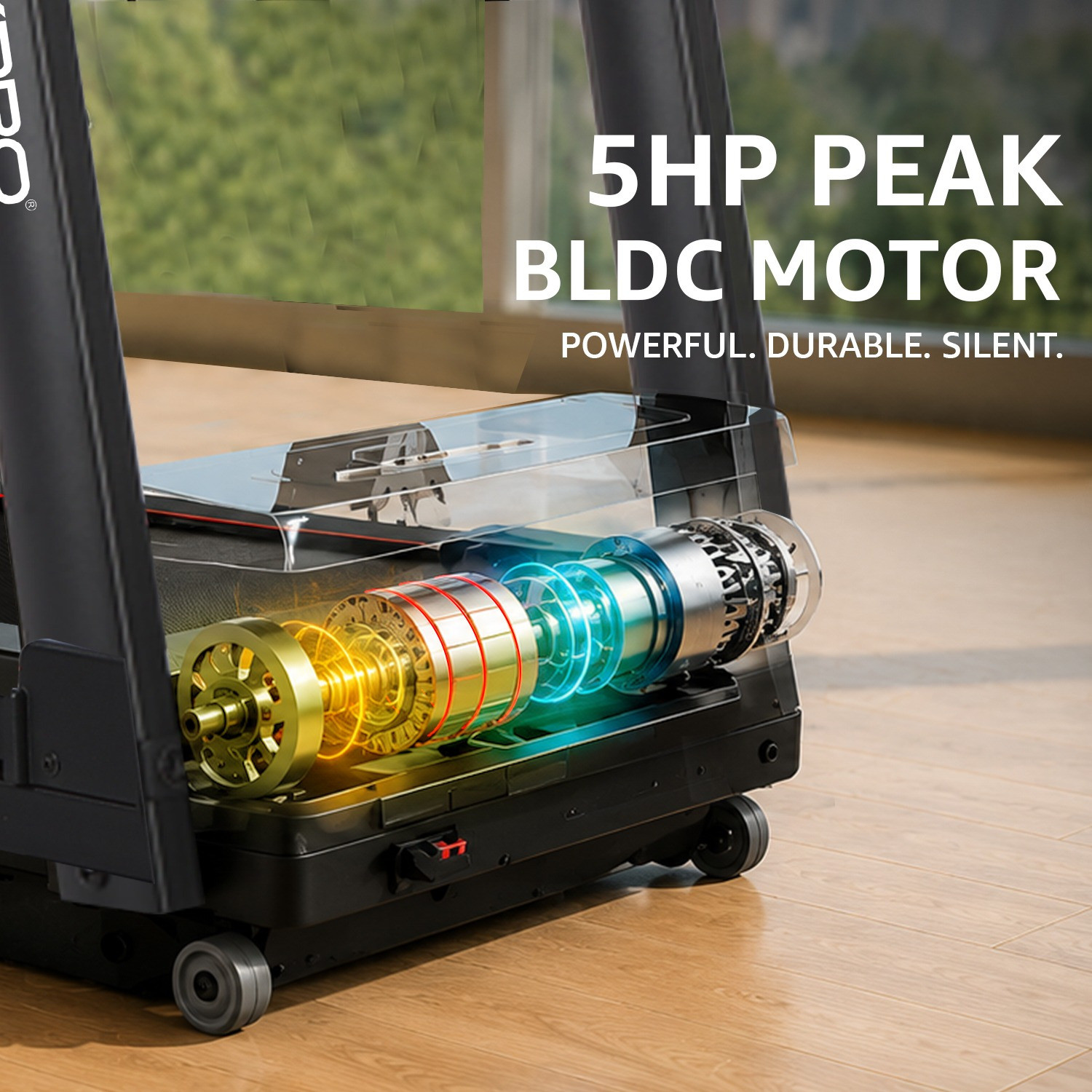 Image of Maxpro PTA230 5HP BLDC Motor, 14 km /h, Max Weight 120Kg, 15 Level Auto Incline, Home Treadmill (Max Weight:120 kg)