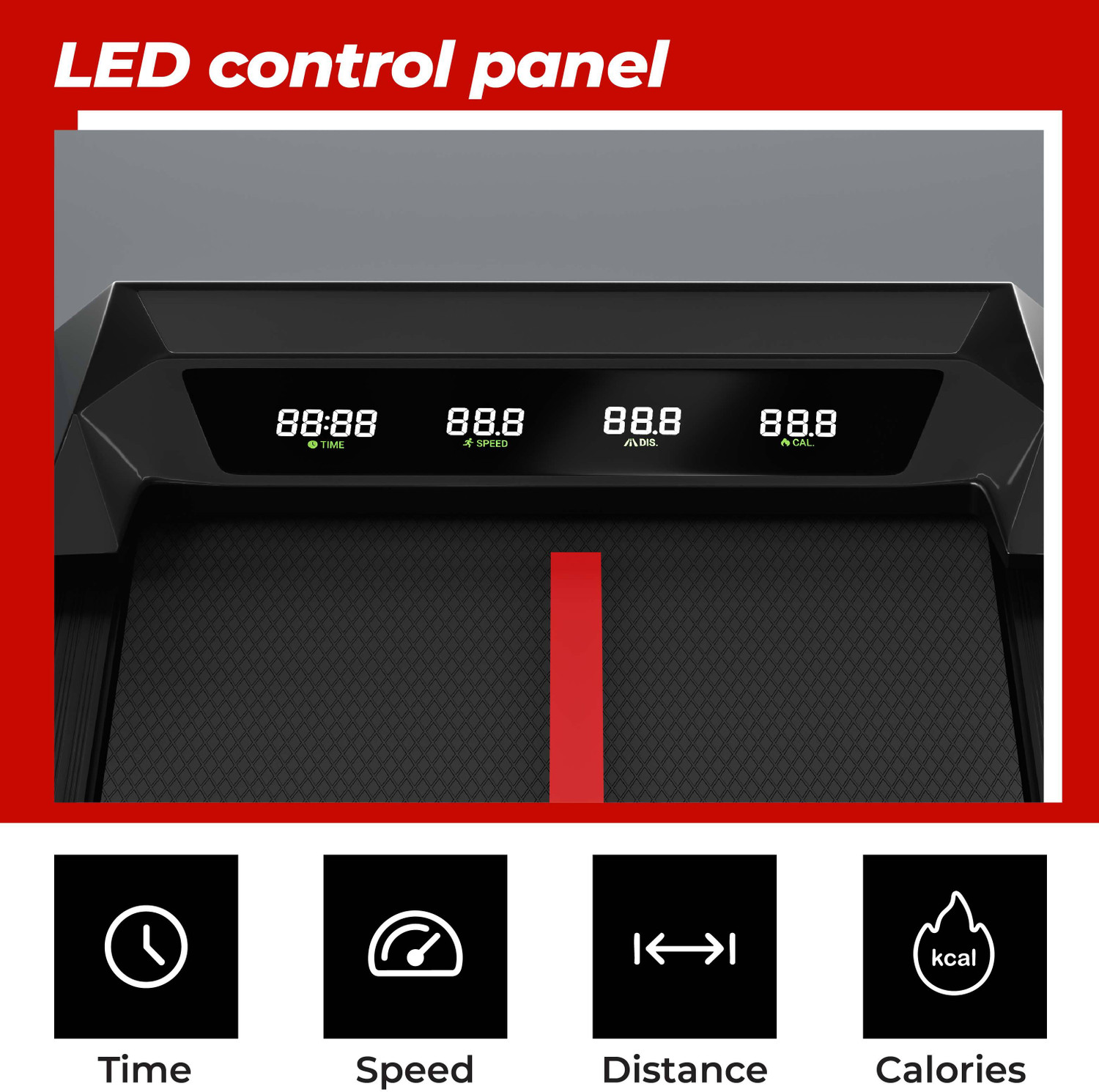 Image of Lifelong 4.5HP Walking Pad Treadmill for Home | Max Speed 10 km /h & LED Display Treadmill (Max Weight:110 kg)