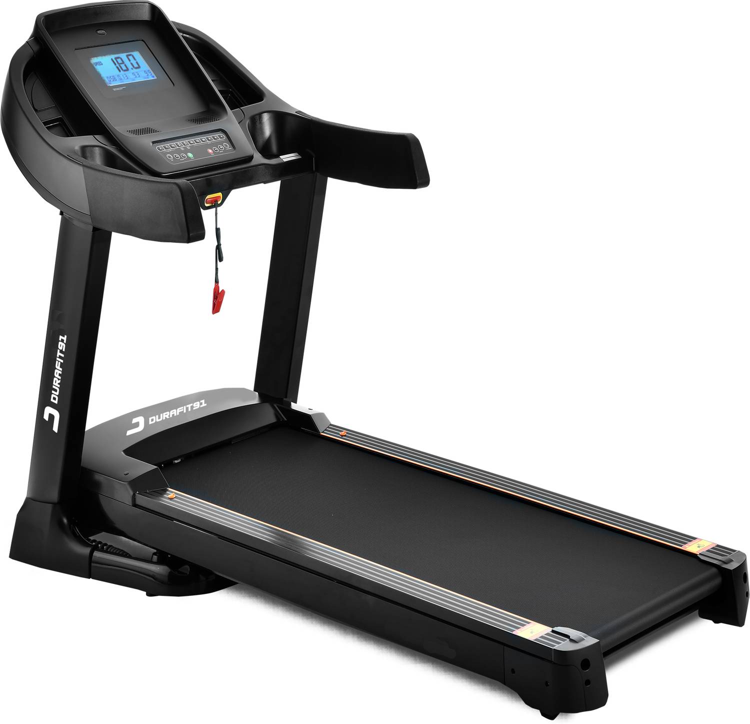 Durafit91 Focus 7 HP Peak |150Kg User Weight| 20 Level Incline| 18Km Speed | Foldable Treadmill (Max Weight:150 kg)