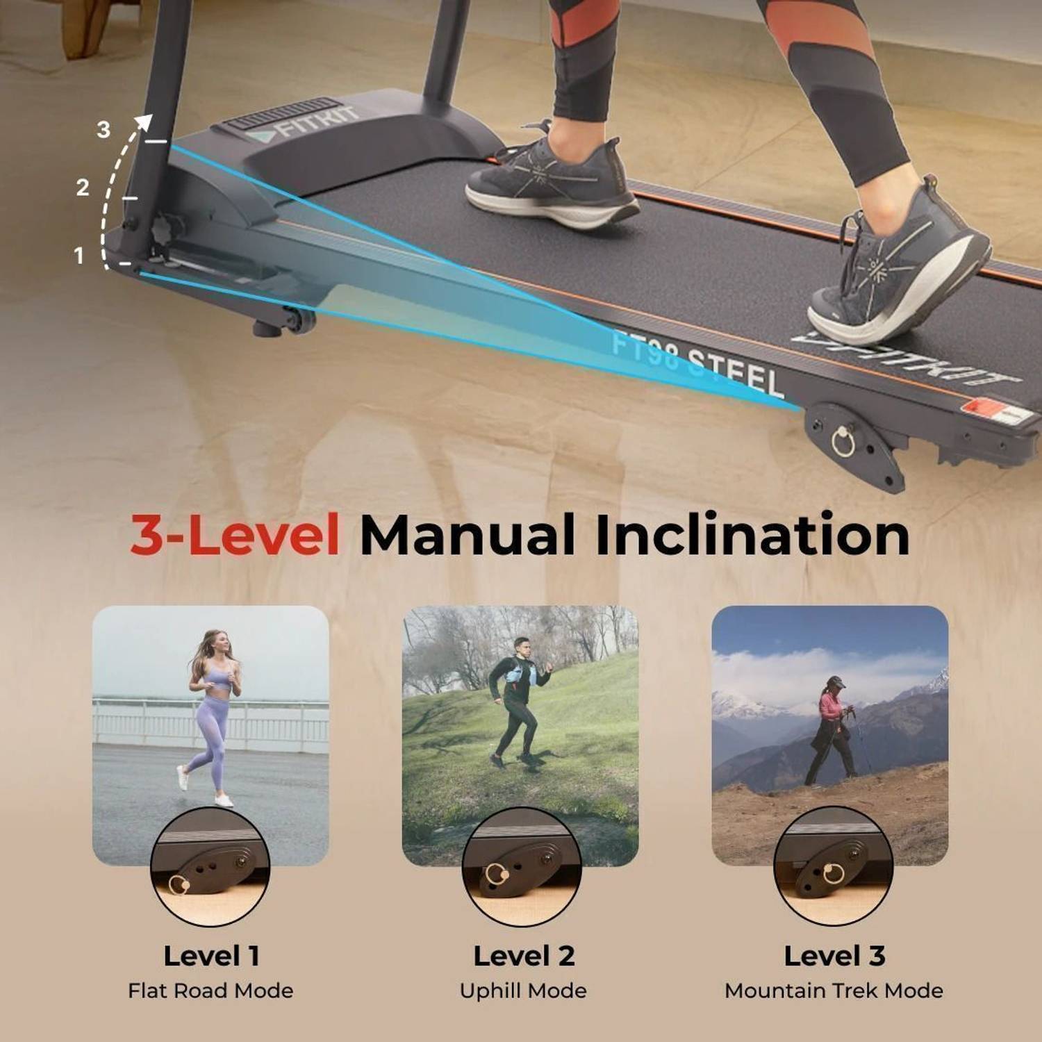 FITKIT by Cult FT98 Steel (3HP Peak) with Max Weight 100kg