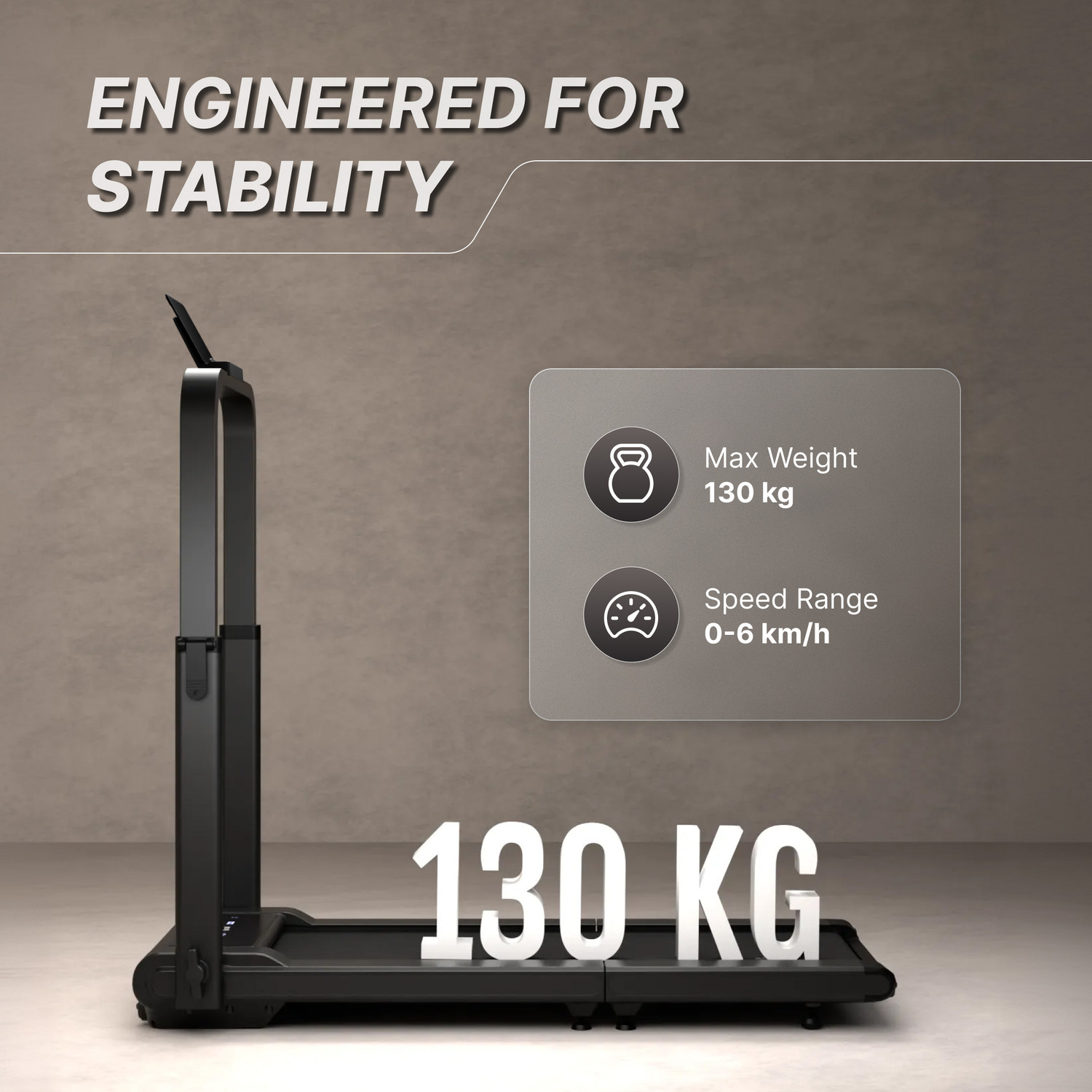 Image of Cult Fold Plus Center-Folding Walking Pad 5HP Peak | Weight Support 130kg Home use Treadmill (Max Weight:130 kg)