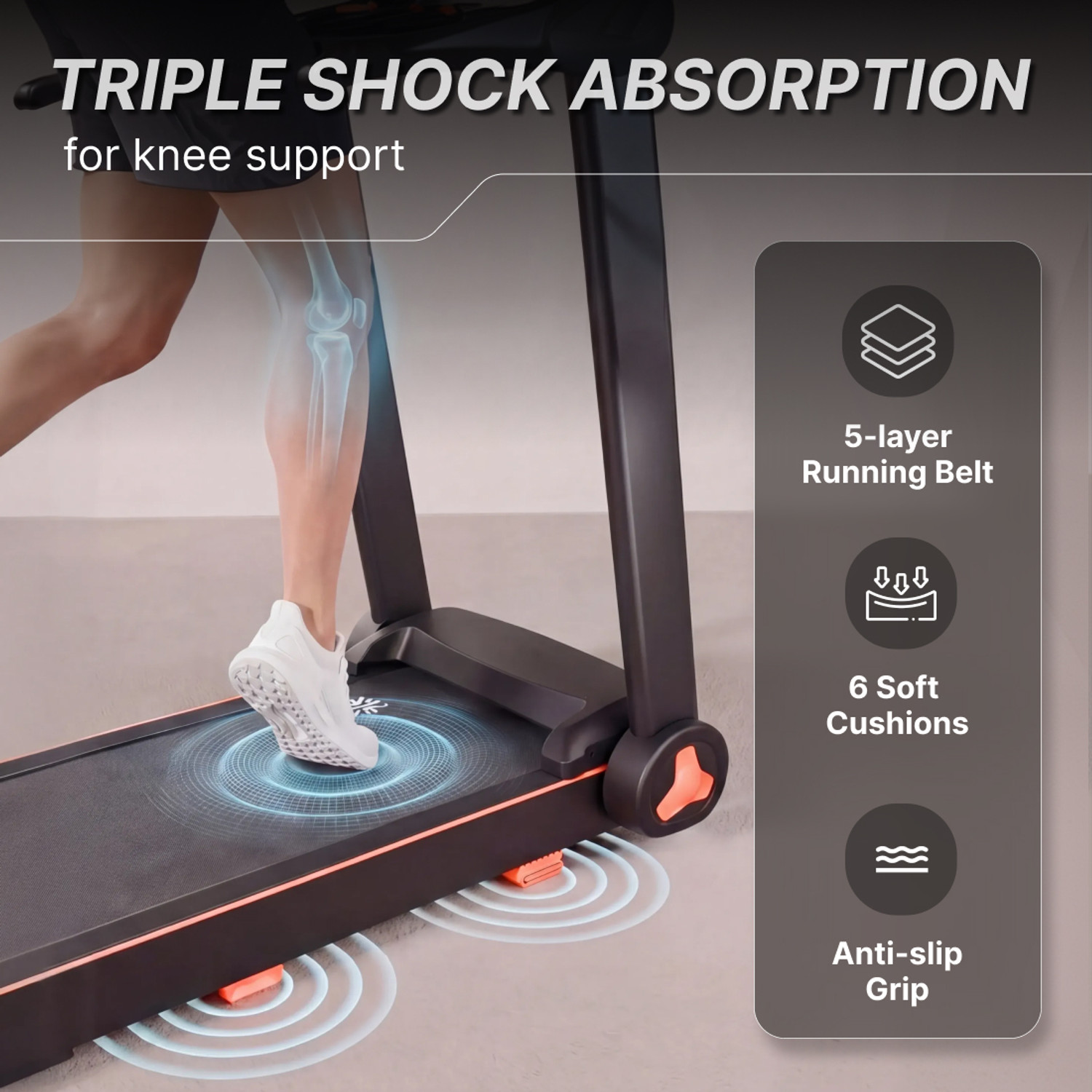 Image of FITKIT by Cult PowerRunPlus BLDC 5HP & 120kg Weight Capacity | Home Gym Equipment Treadmill (Max Weight:120 kg)