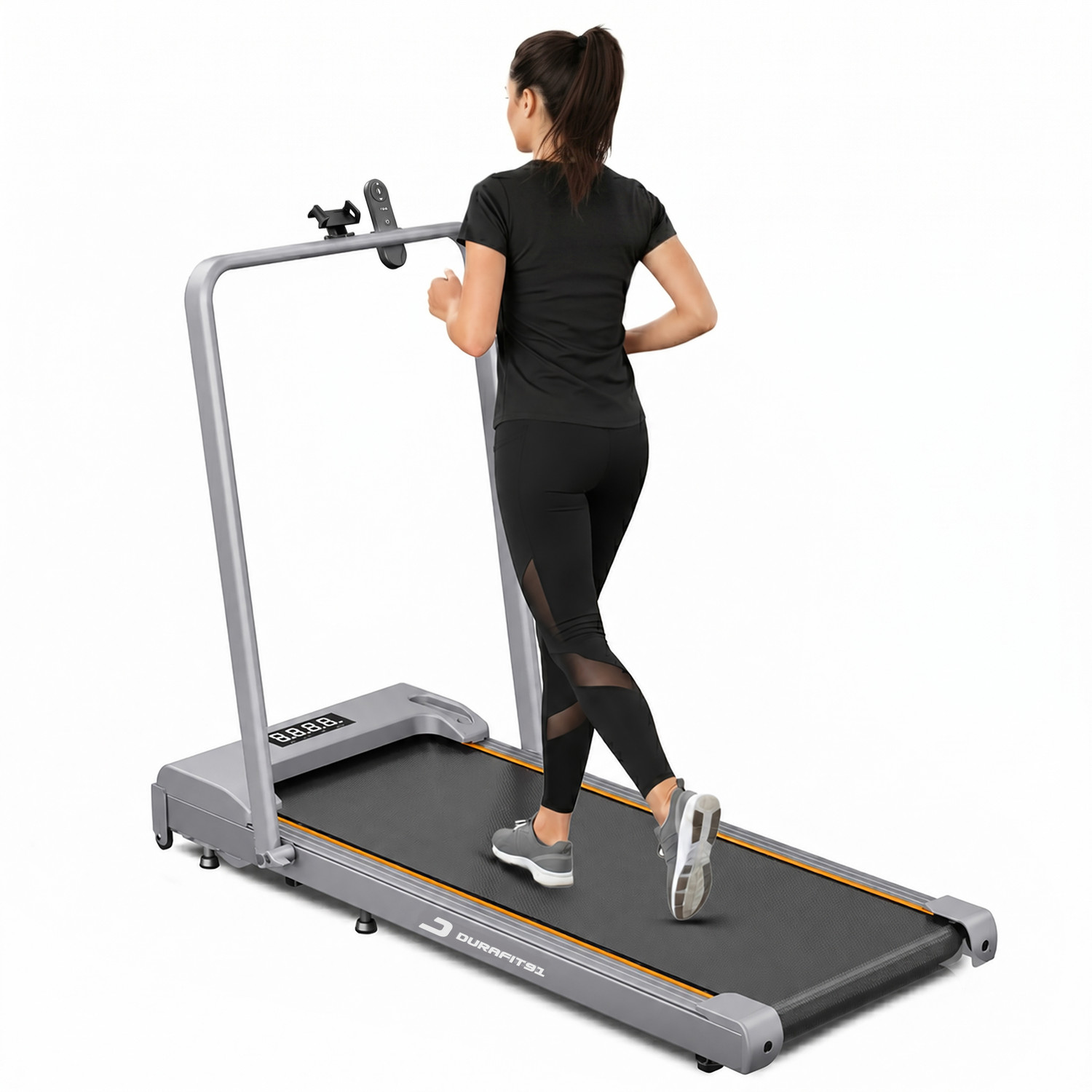Image of Durafit91 Dash Walkpad 2.5HP Peak BLDC 100Kg User Weight 8km /h Speed with Remote Control Treadmill (Max Weight:100 kg)