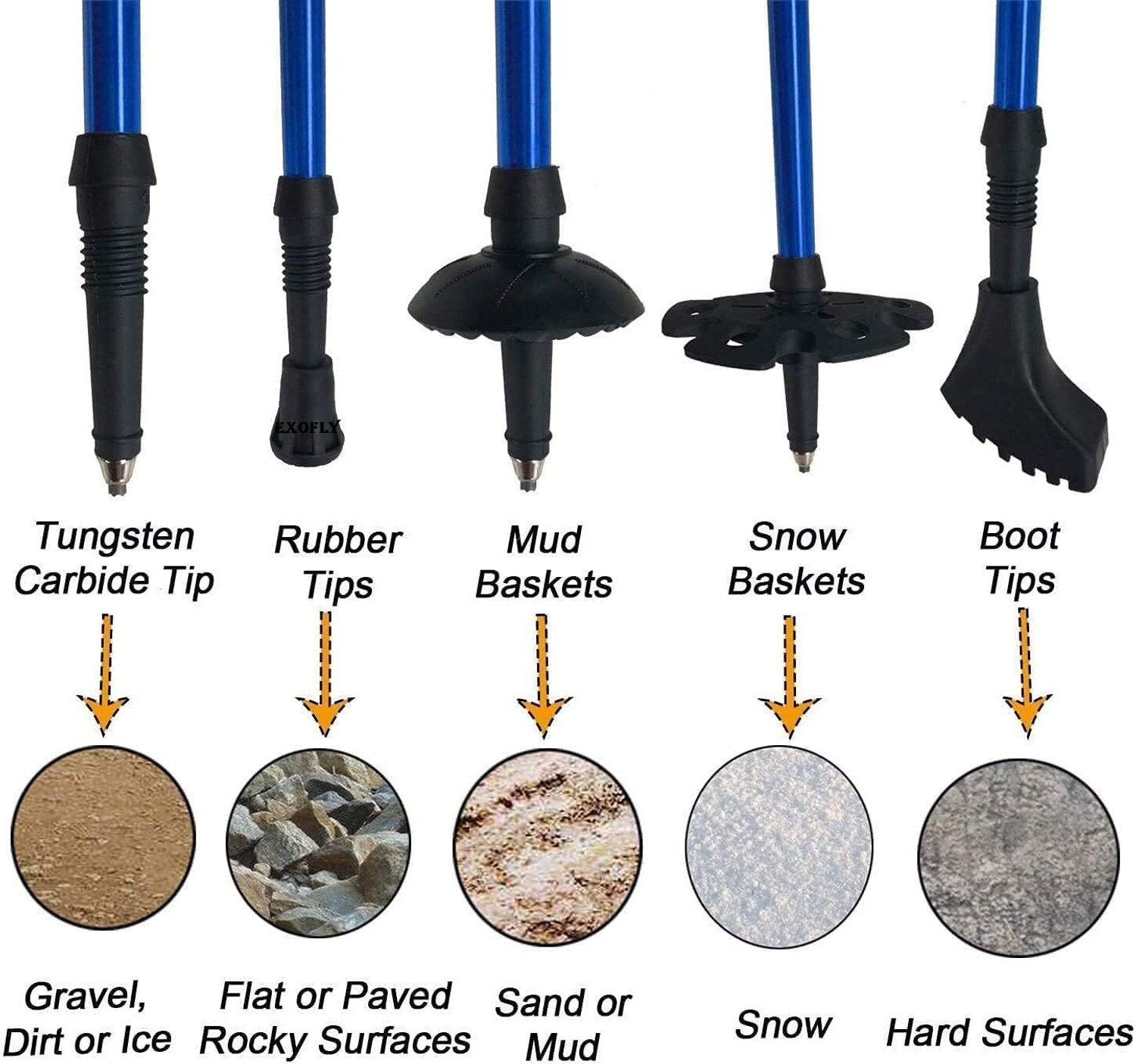 Image of GRILAX 3 Section Trekking Pole