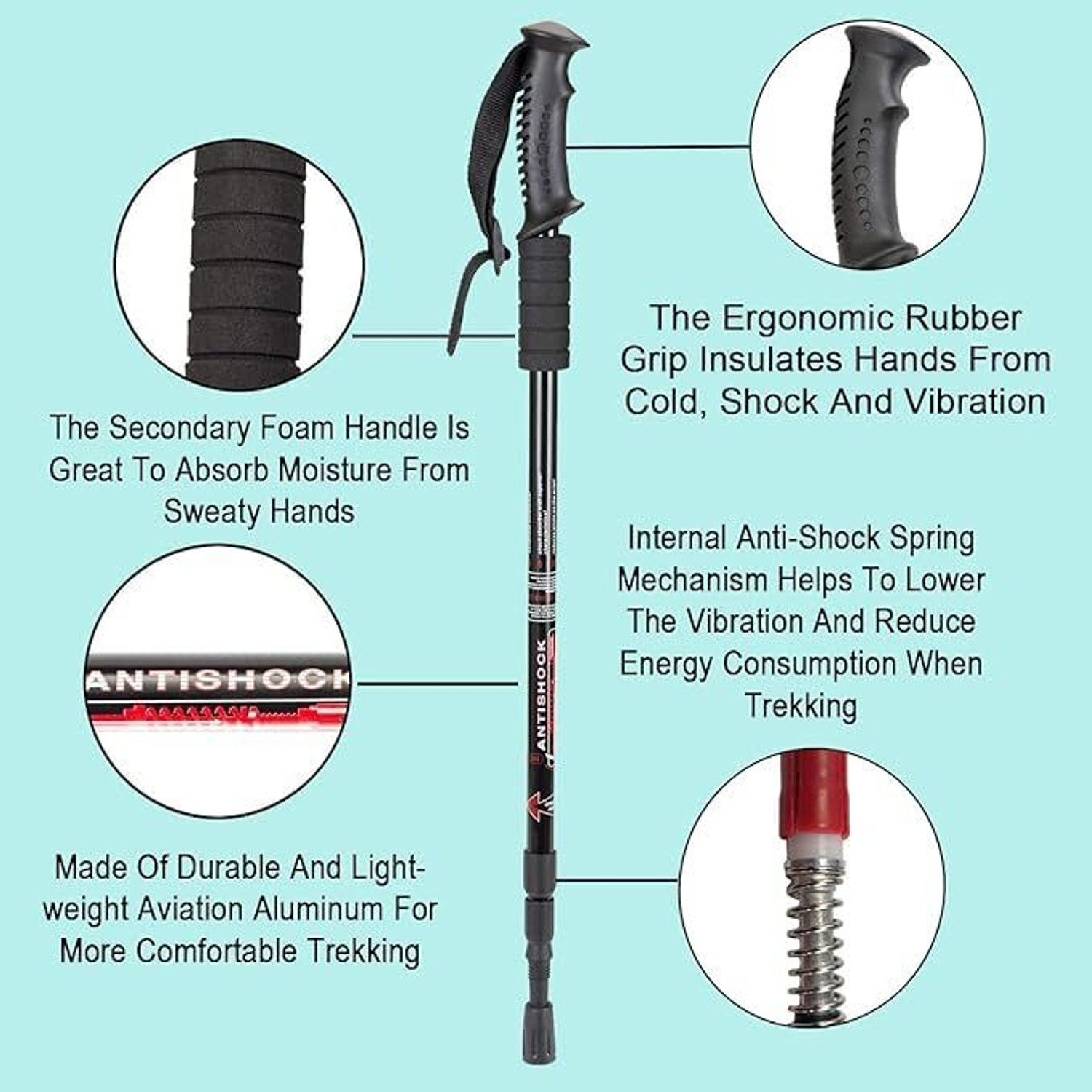 Image of TOPHAVEN 3 Section Trekking Pole