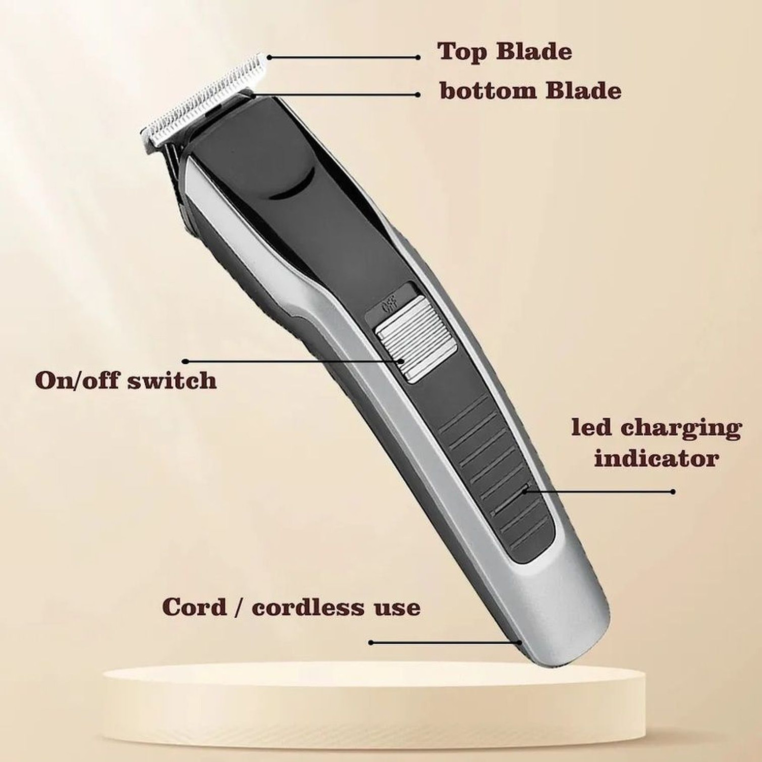 Image of EDENSCOPE Trimmer packof 1 asfa--530 Trimmer 45 min Runtime 4 Length Settings