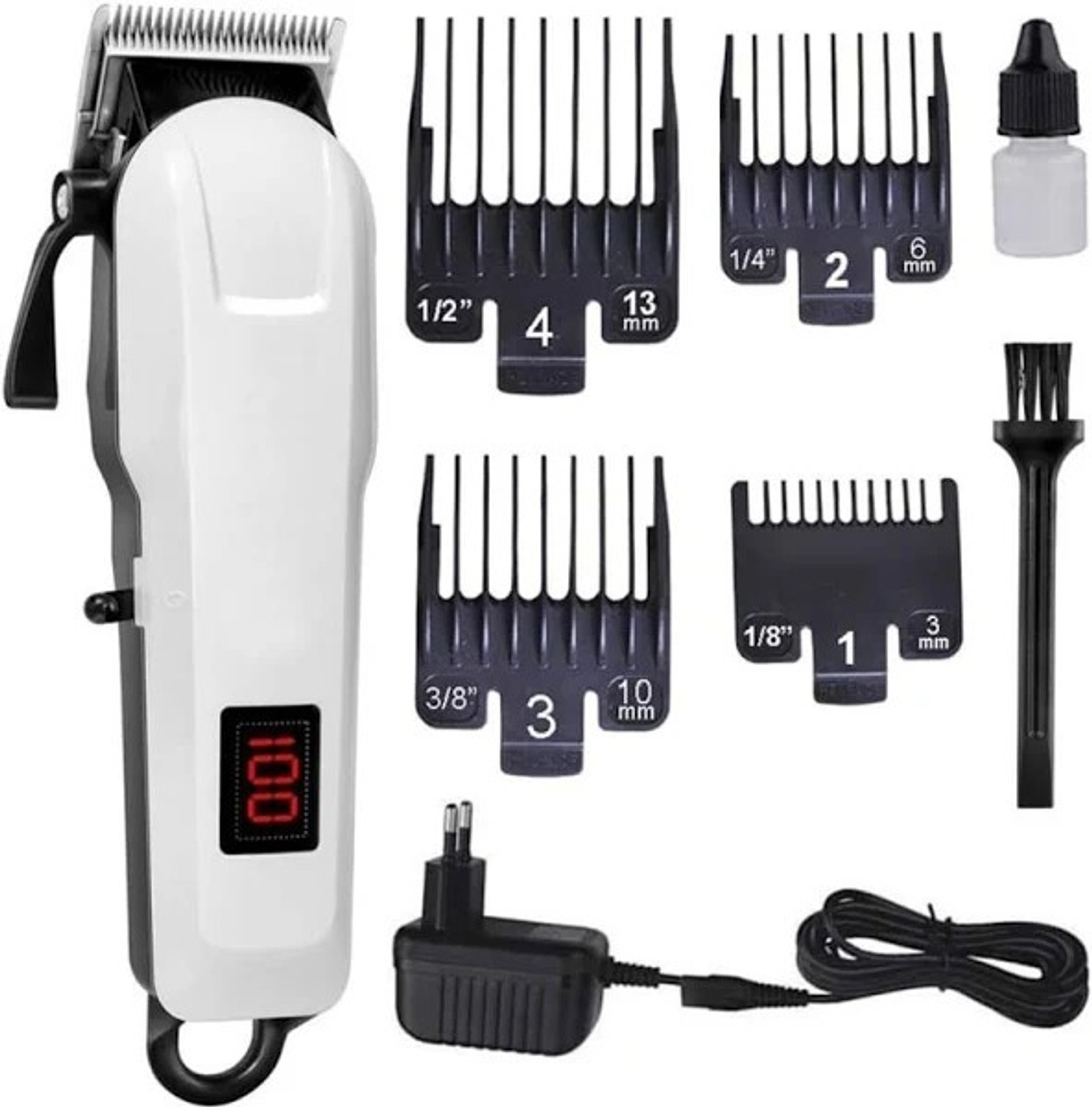 Image of Zeno volt 8088 Chargeable Beard Moustache Trimmer Powerful Hair Clipper Razor Waterproof Trimmer 240 min Runtime 5 Length Settings
